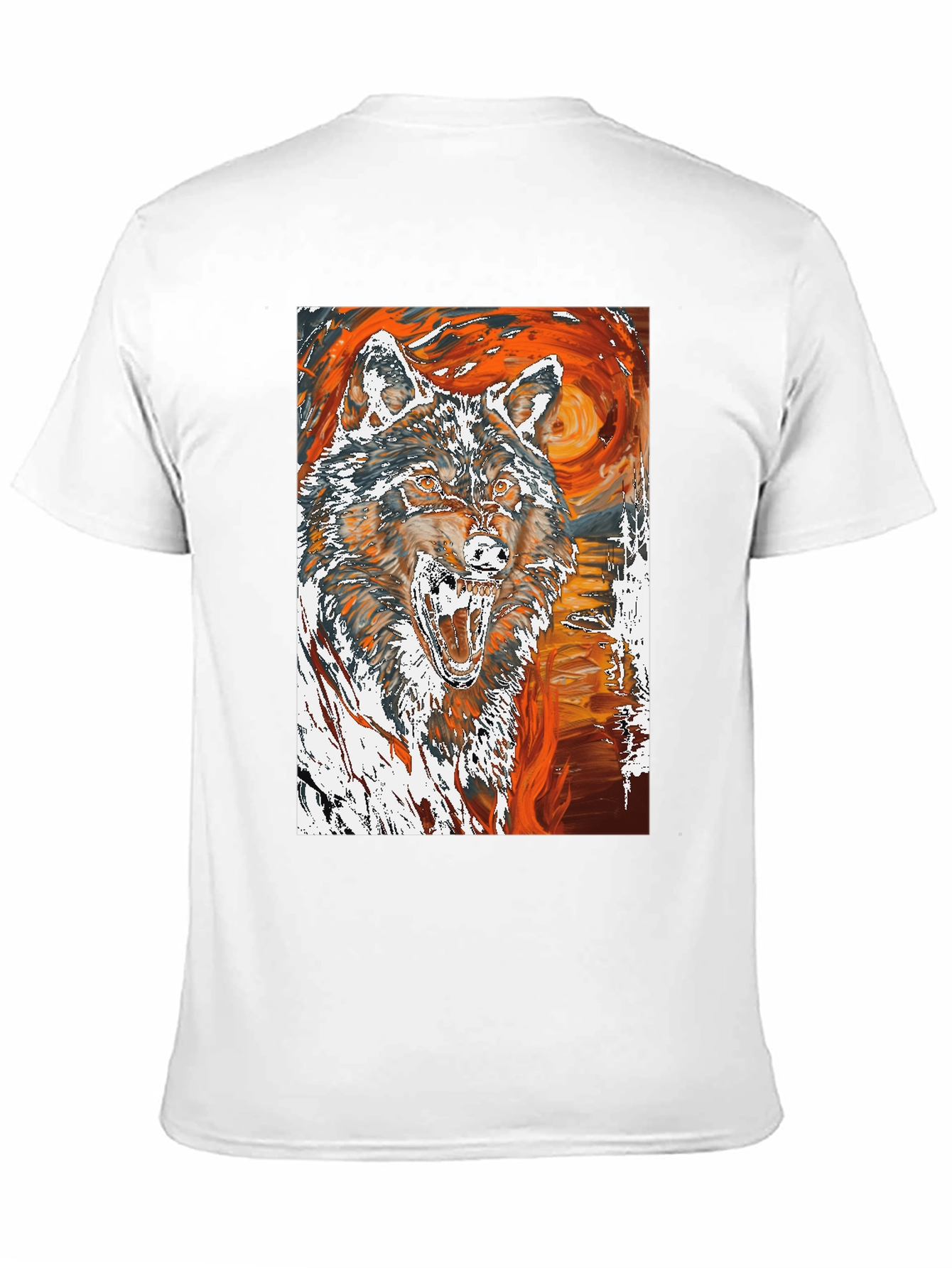 Wolf Graphic Tee - Artistic Print