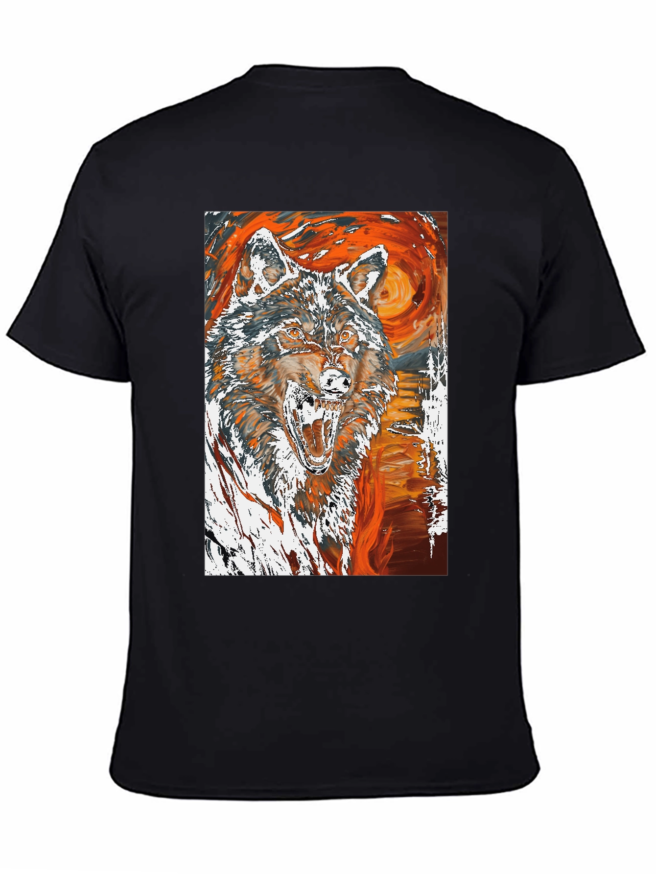 Wolf Graphic Tee - Artistic Print