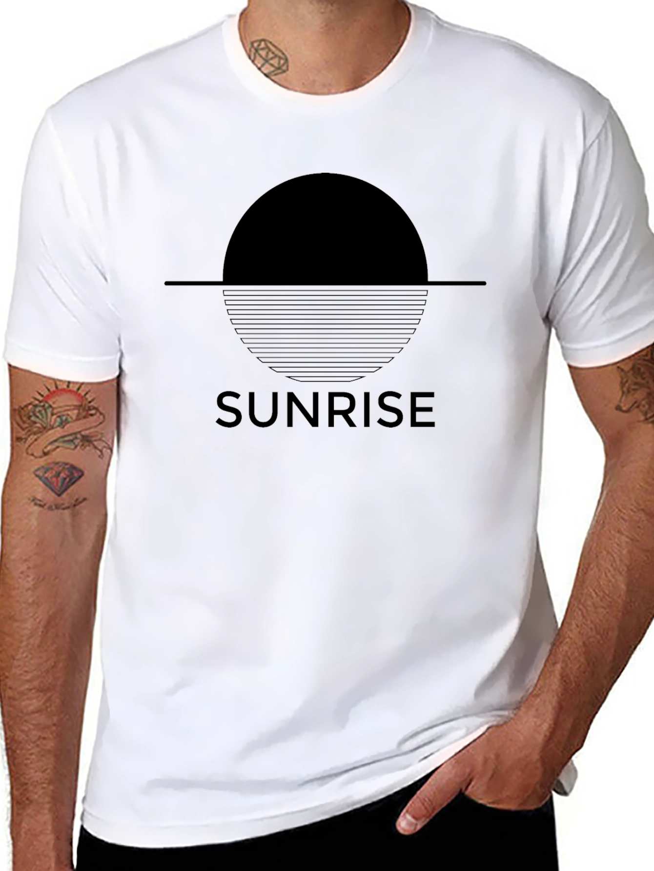 Sunrise Graphic T-Shirt - Minimalist Design