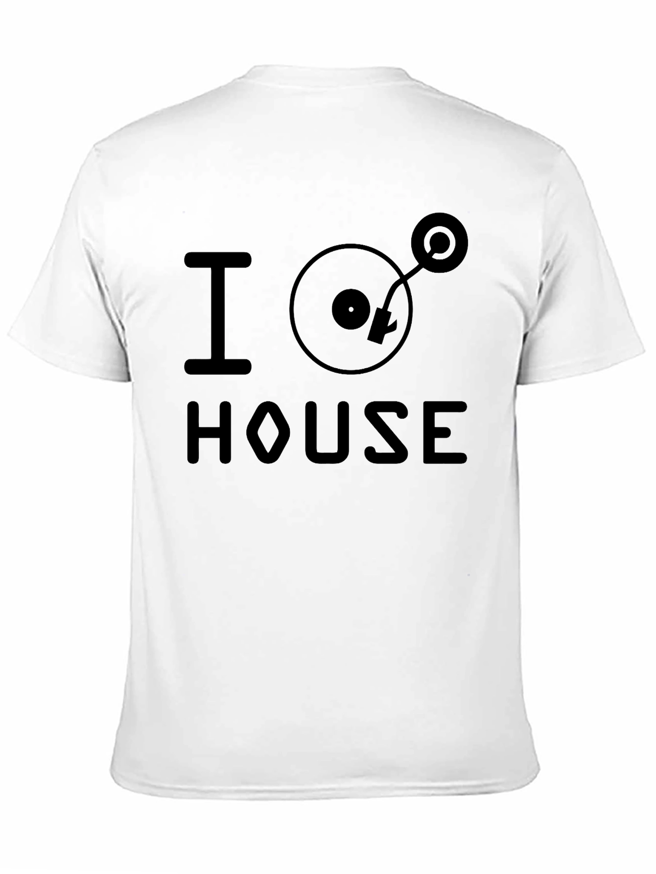 I Heart House Music Black Graphic T-Shirt