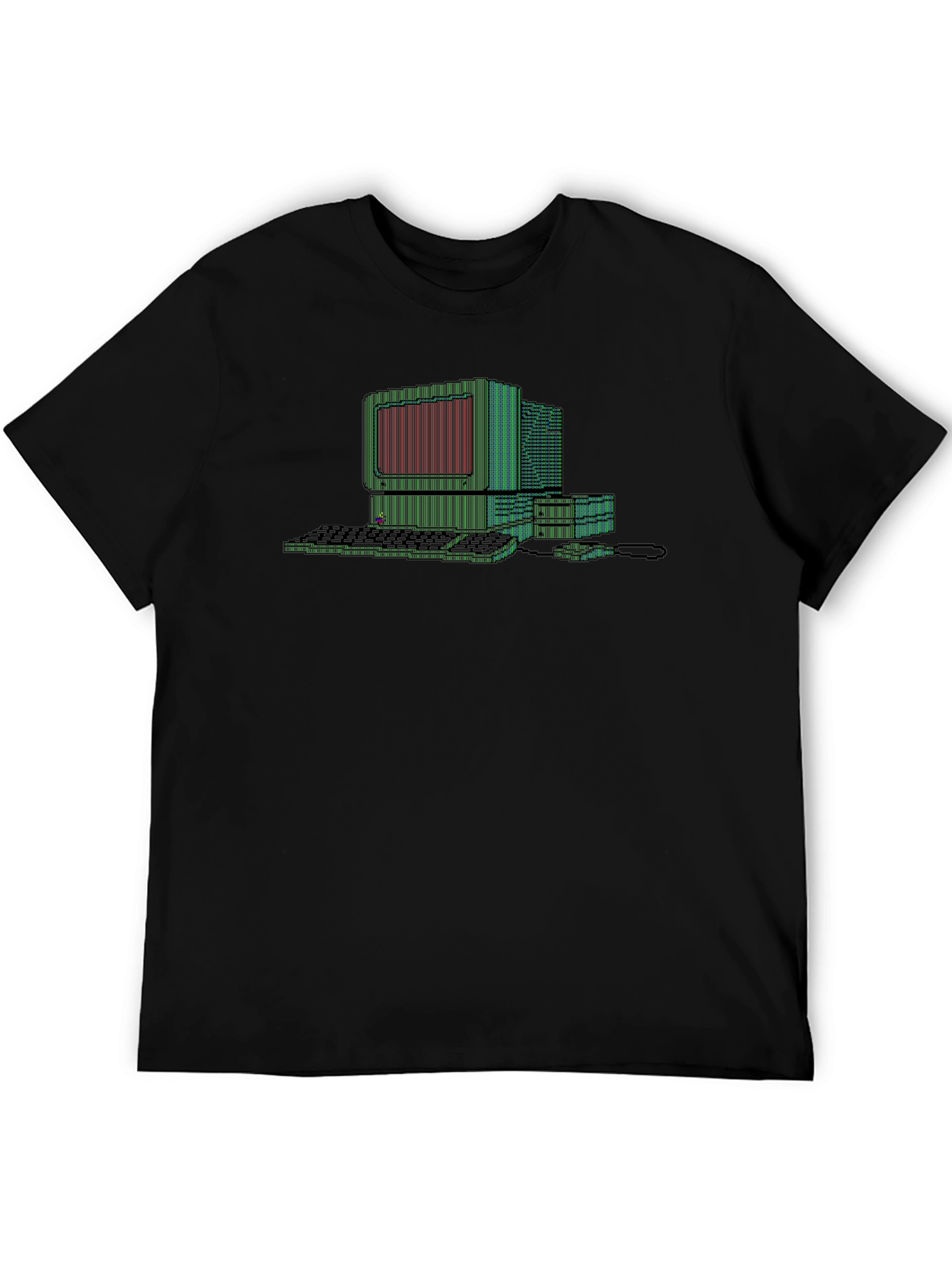 Retro Computer Graphic Tee - Black