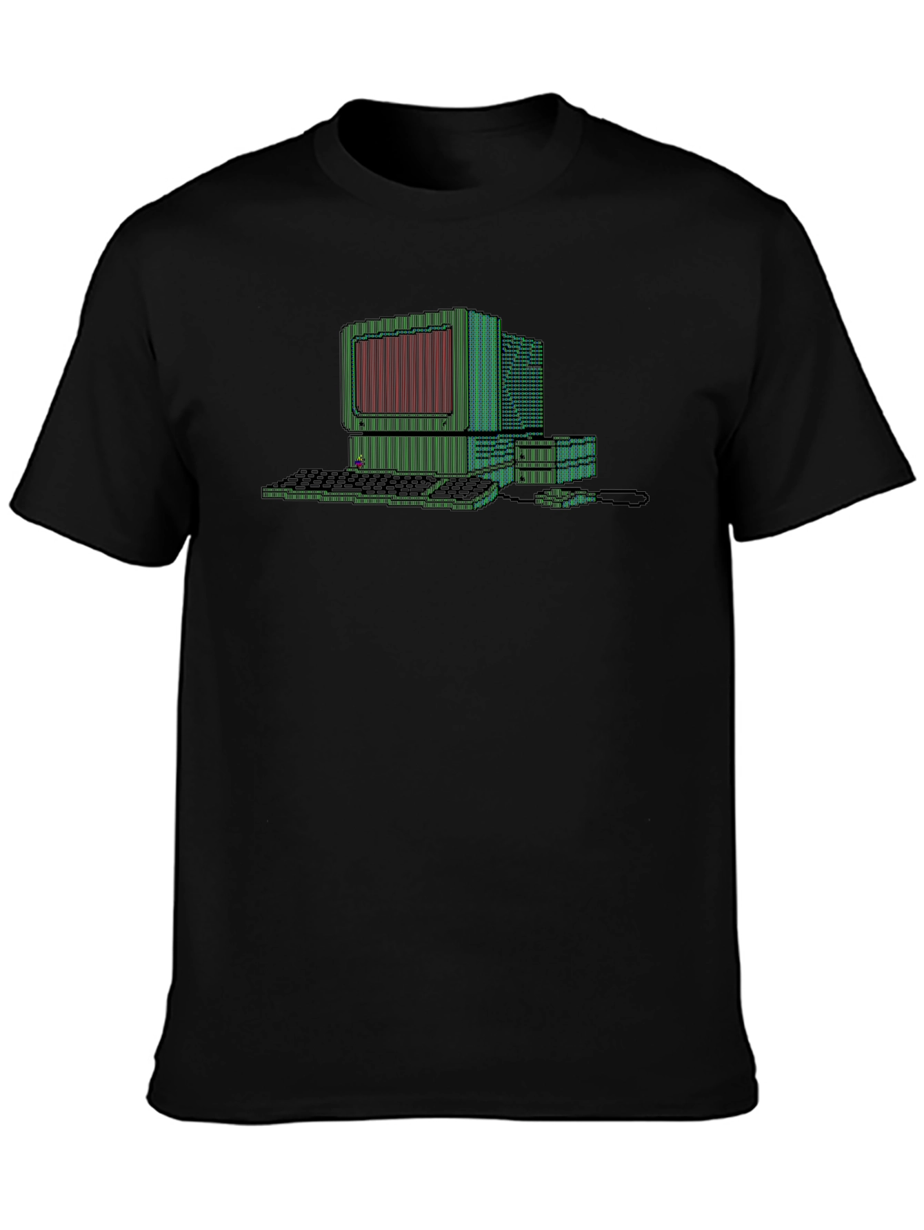 Retro Computer Graphic Tee - Black