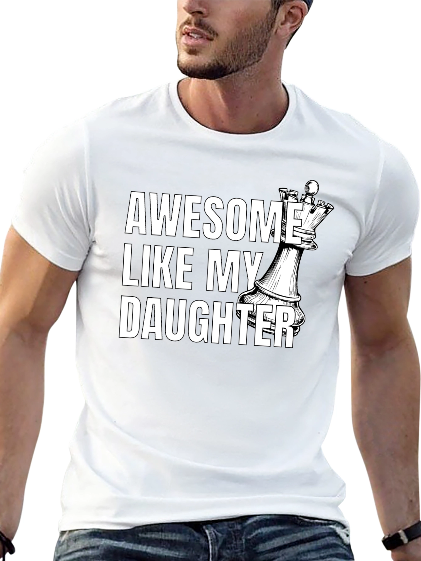 Awesome Like My Daughter Chess Queen T-Shirt