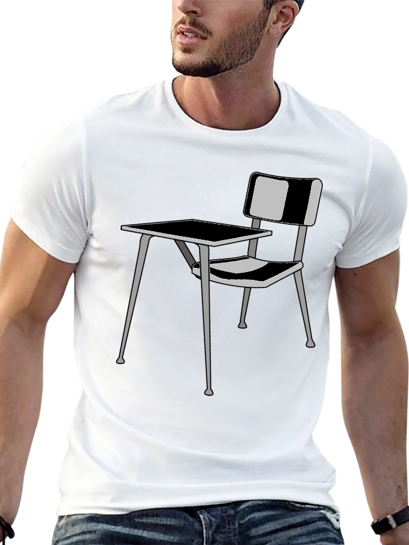 Classroom Desk Graphic Tee - Back to School Style