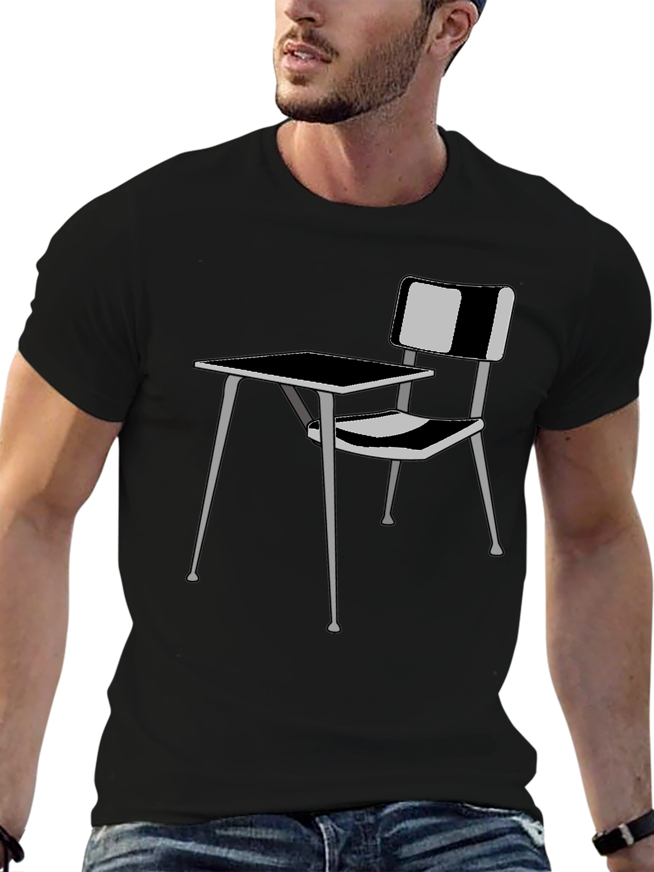 Classroom Desk Graphic Tee - Back to School Style