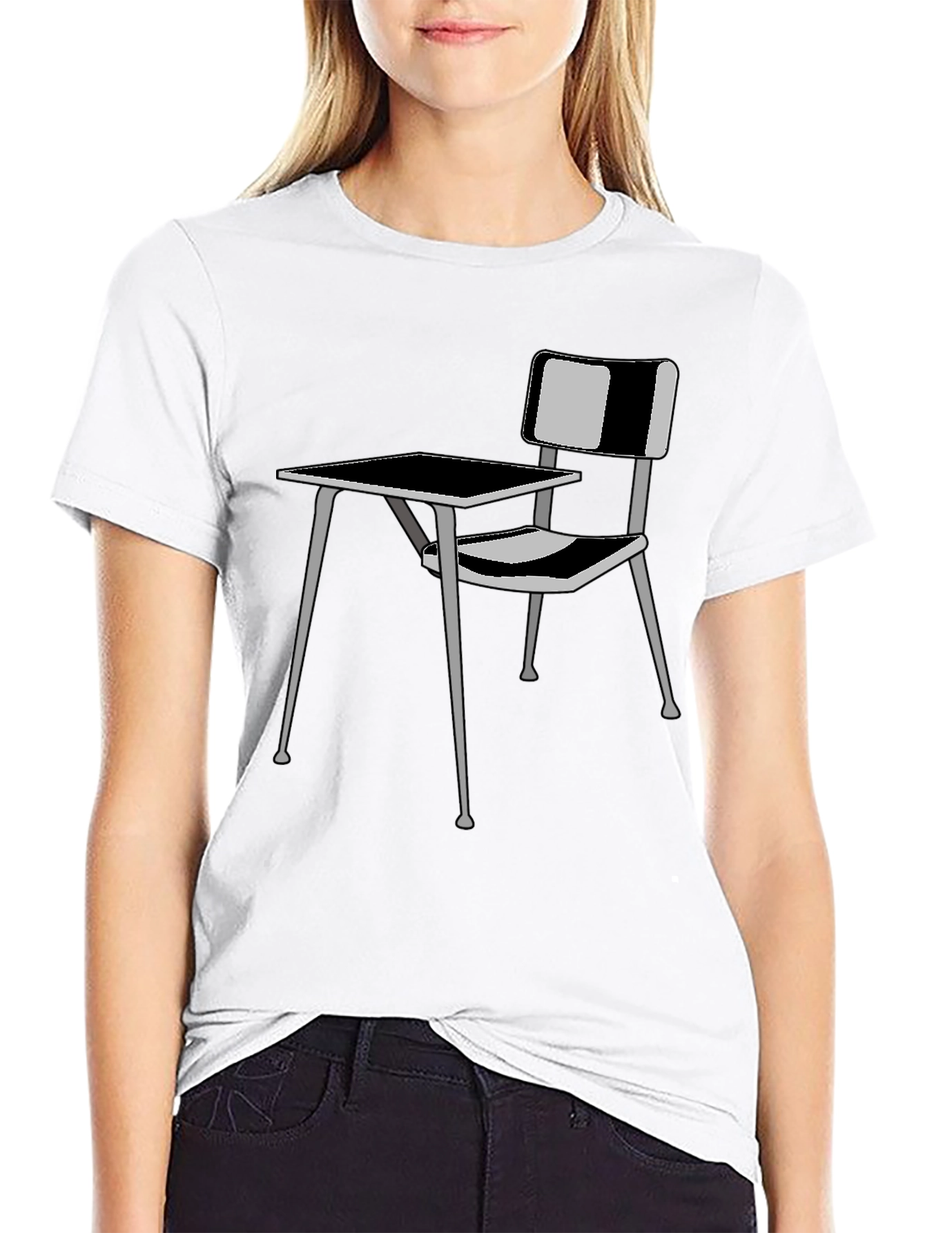 Classroom Desk Graphic Tee - Back to School Style