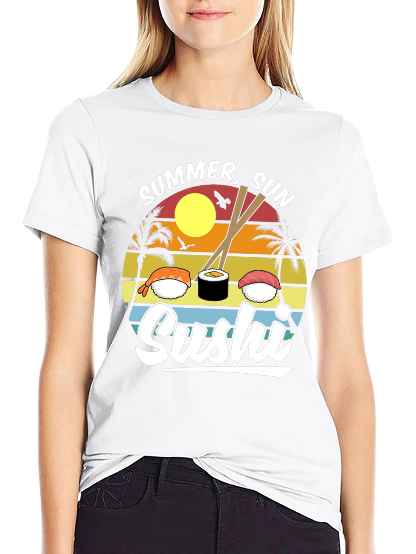 Summer Sun Sushi Graphic Tee