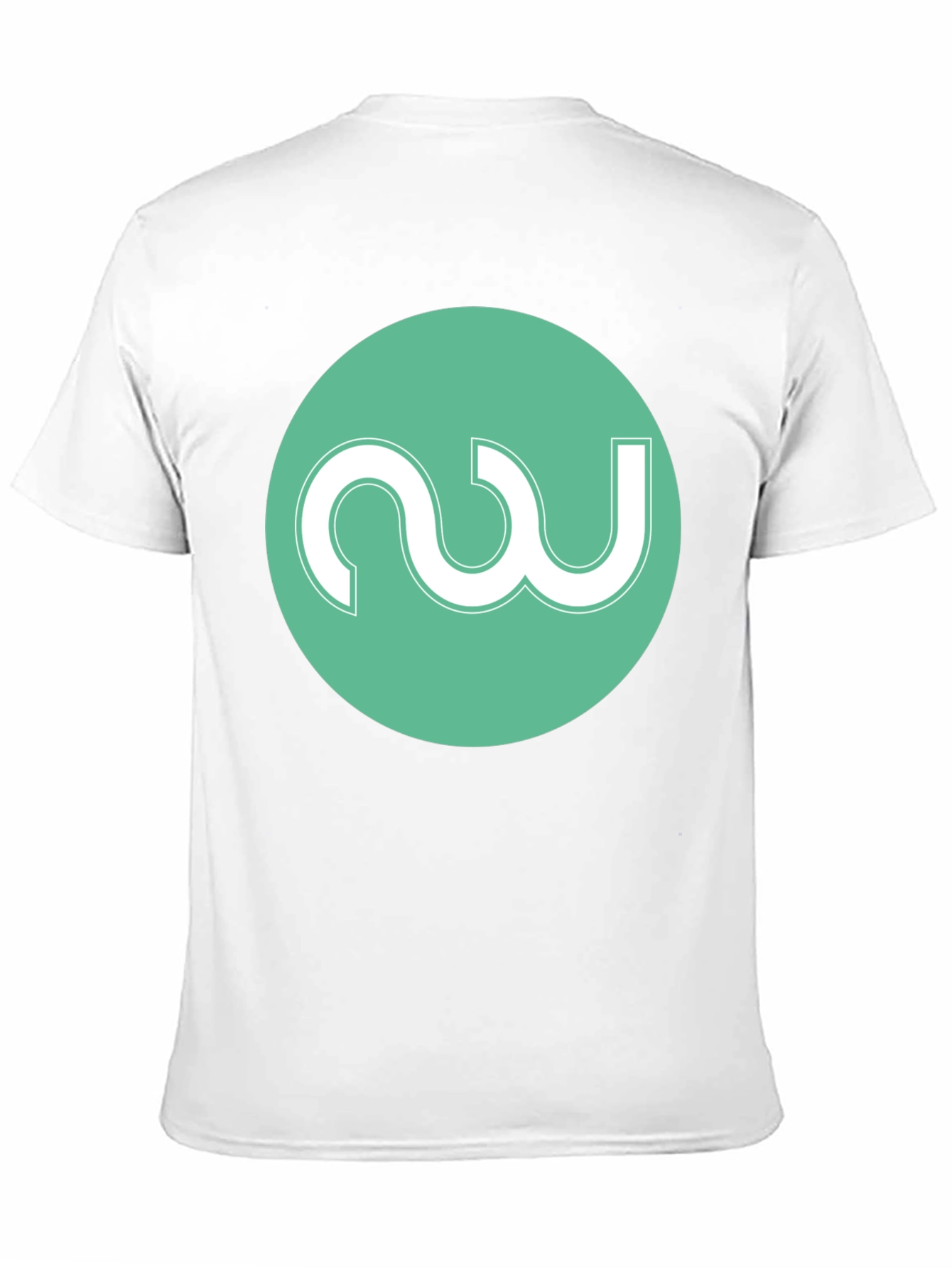 Modern Black Tee with Abstract Circle Logo