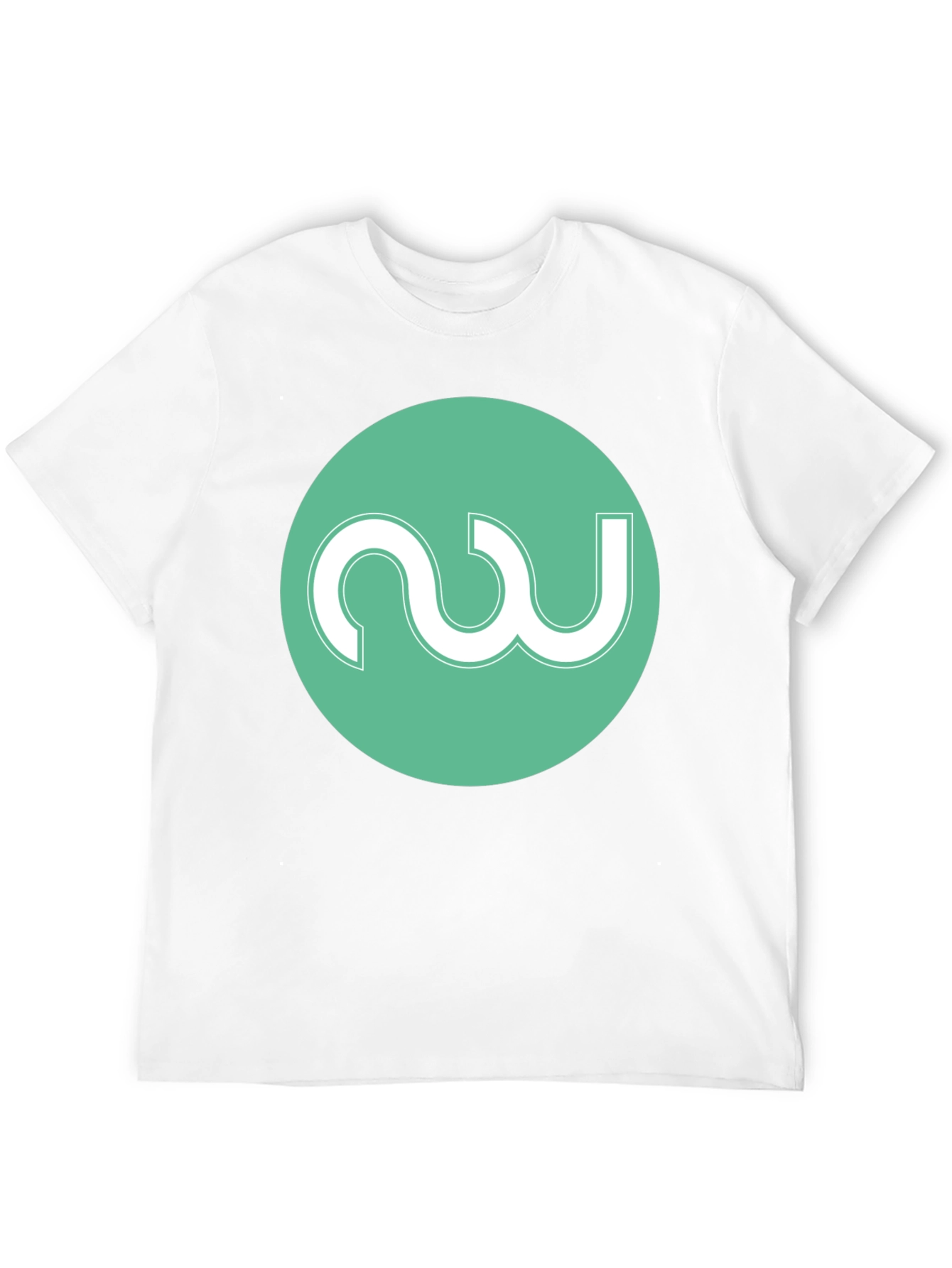 Modern Black Tee with Abstract Circle Logo