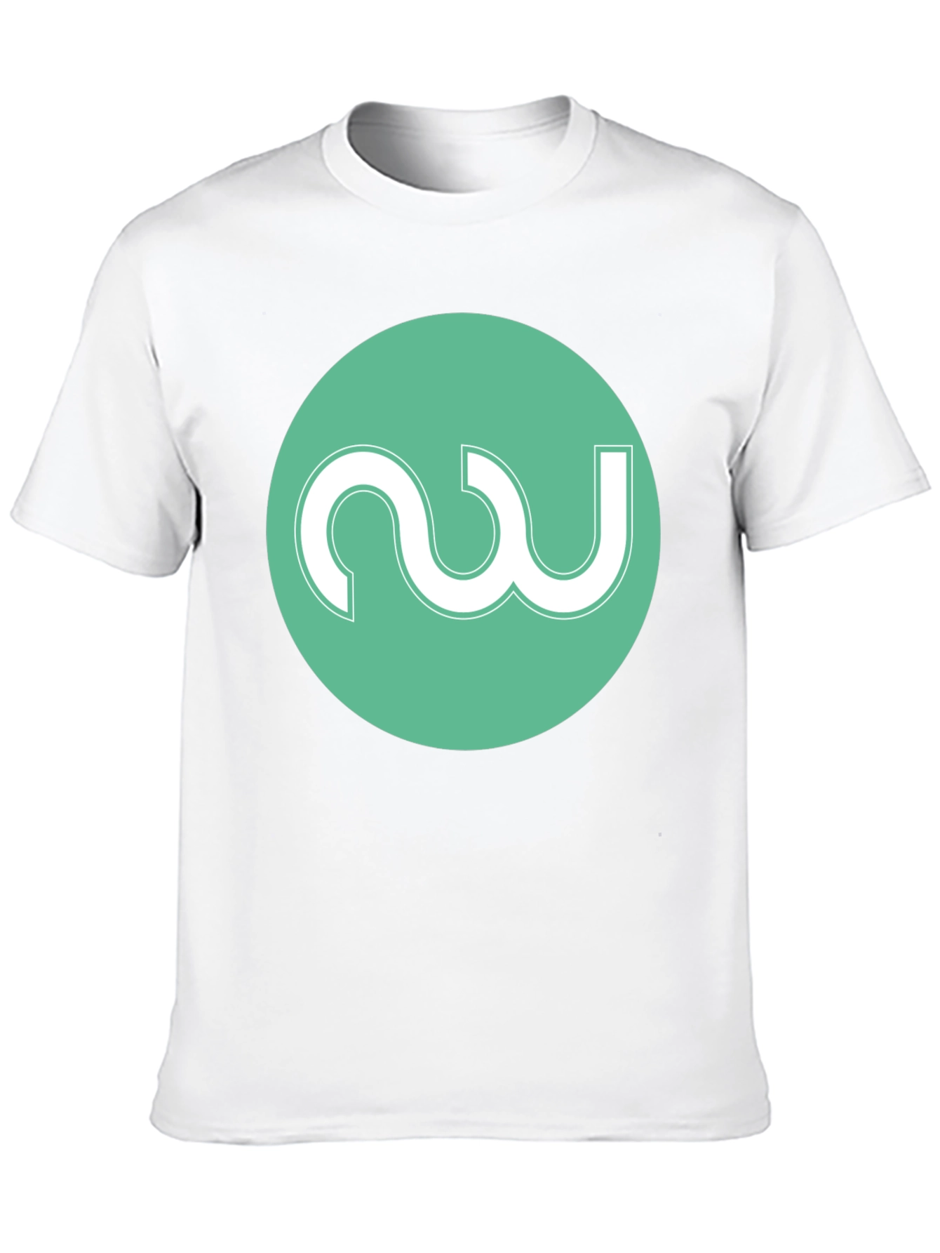 Modern Black Tee with Abstract Circle Logo
