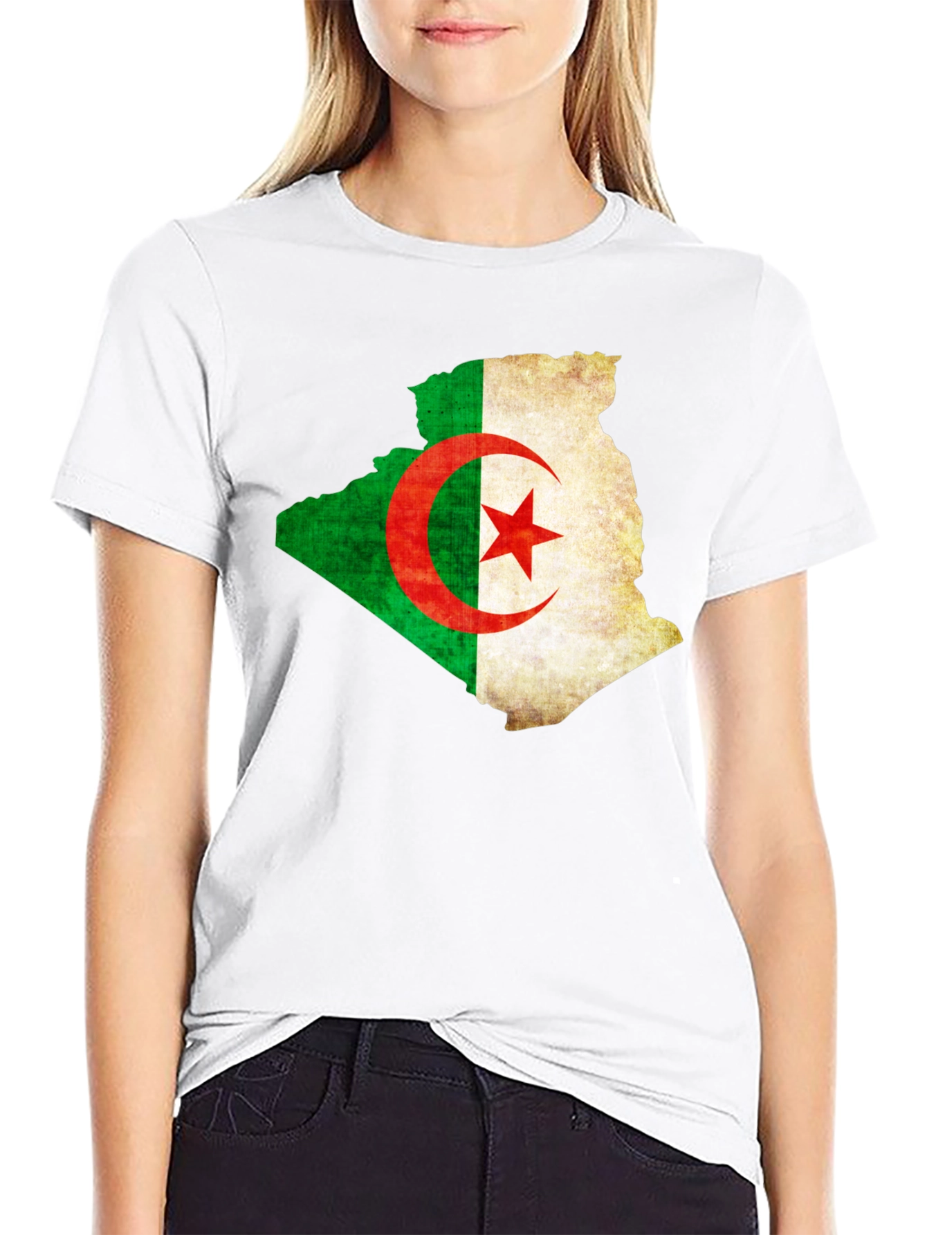 Algeria Flag Map T-Shirt - Country Pride Tee
