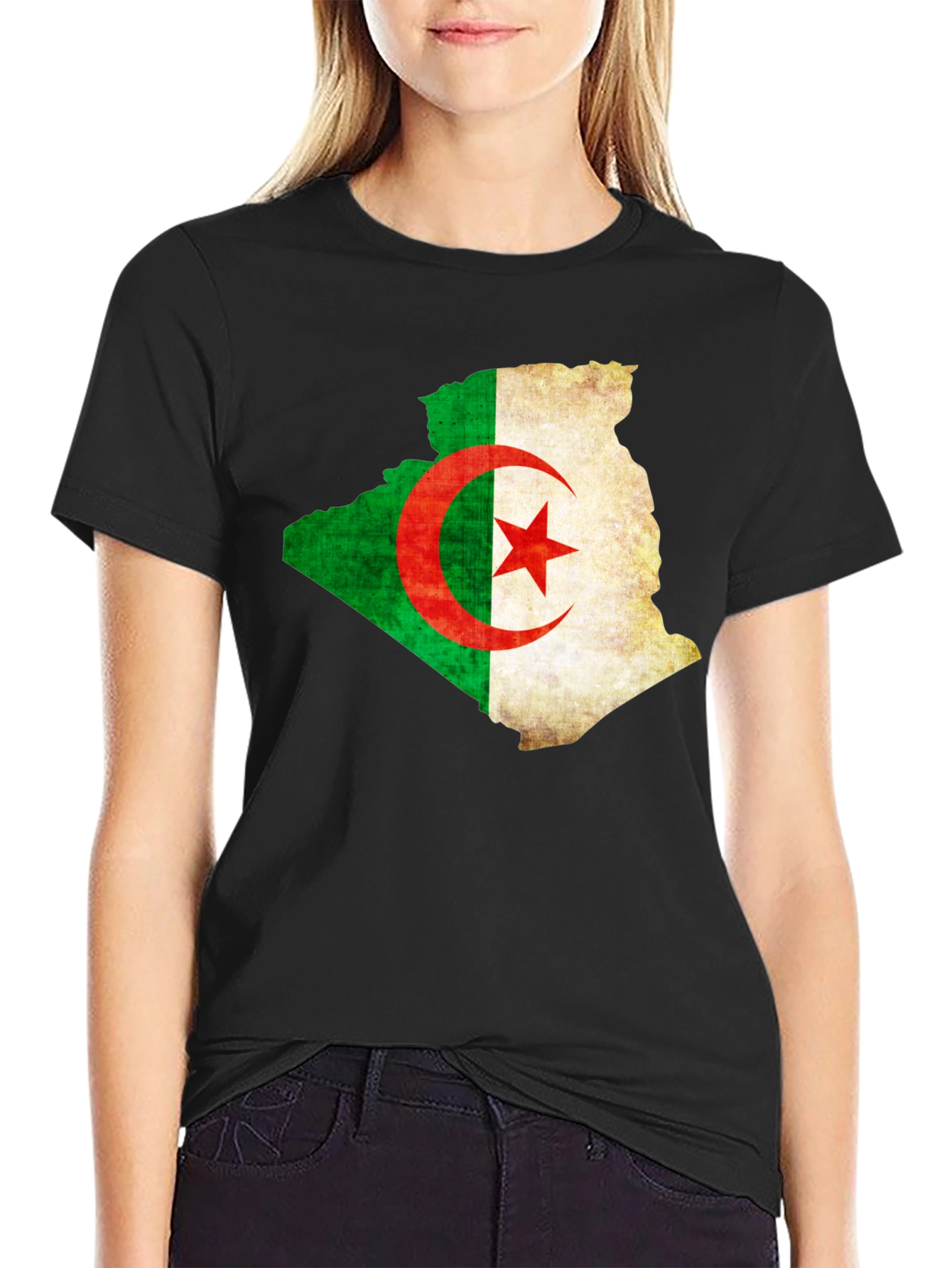 Algeria Flag Map T-Shirt - Country Pride Tee