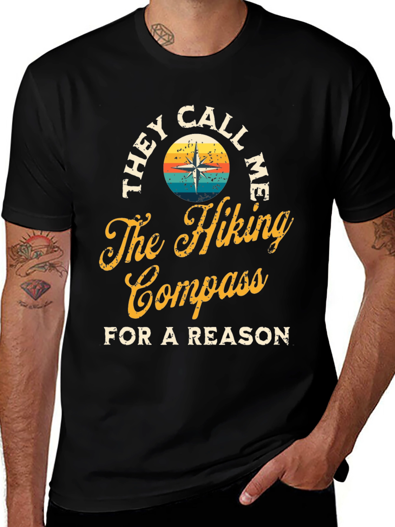 The Hiking Compass T-Shirt - Adventure Tee