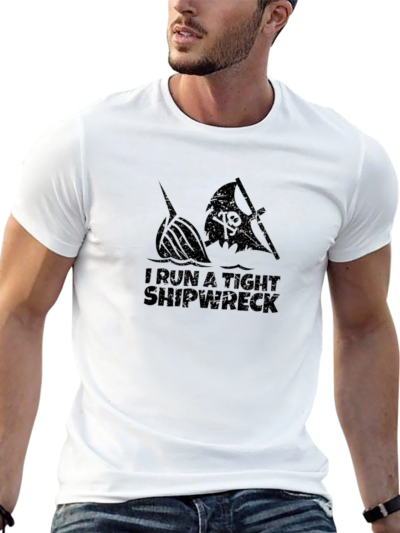 Tight Shipwreck Black T-Shirt