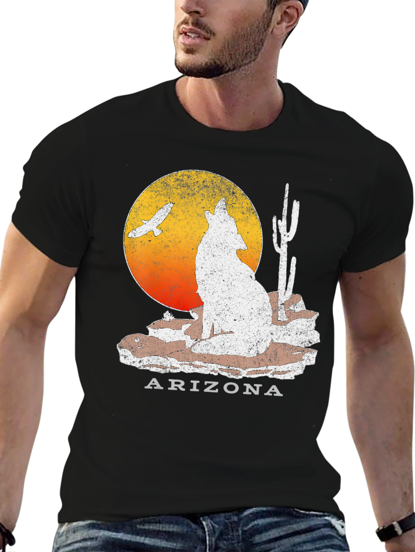 Arizona Wolf T-Shirt - Desert Graphic Tee