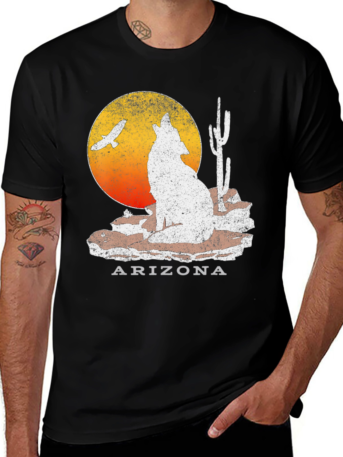 Arizona Wolf T-Shirt - Desert Graphic Tee