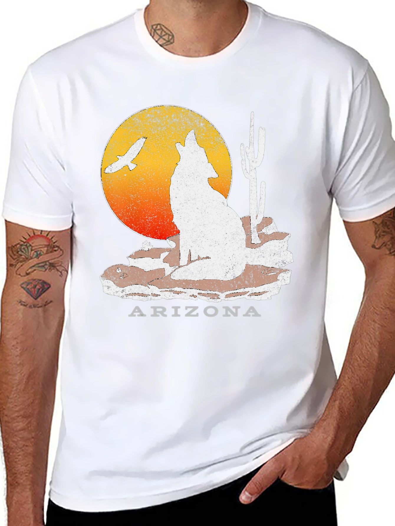 Arizona Wolf T-Shirt - Desert Graphic Tee