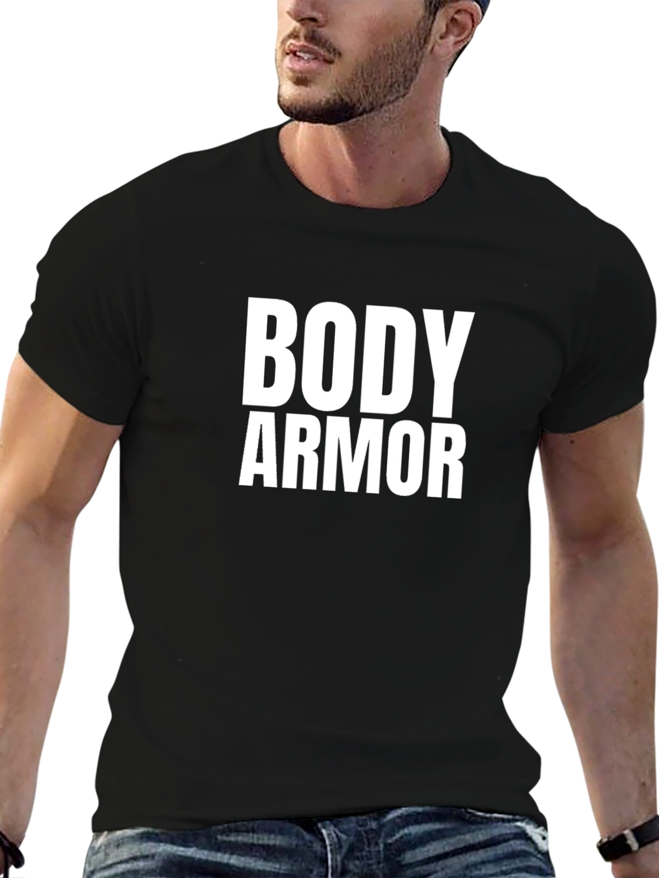 Body Armor Graphic Tee - Black Casual T-Shirt