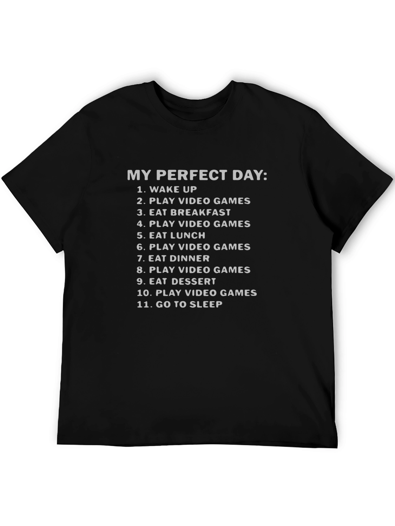 Gamers Perfect Day T-Shirt - Video Game Lover Tee