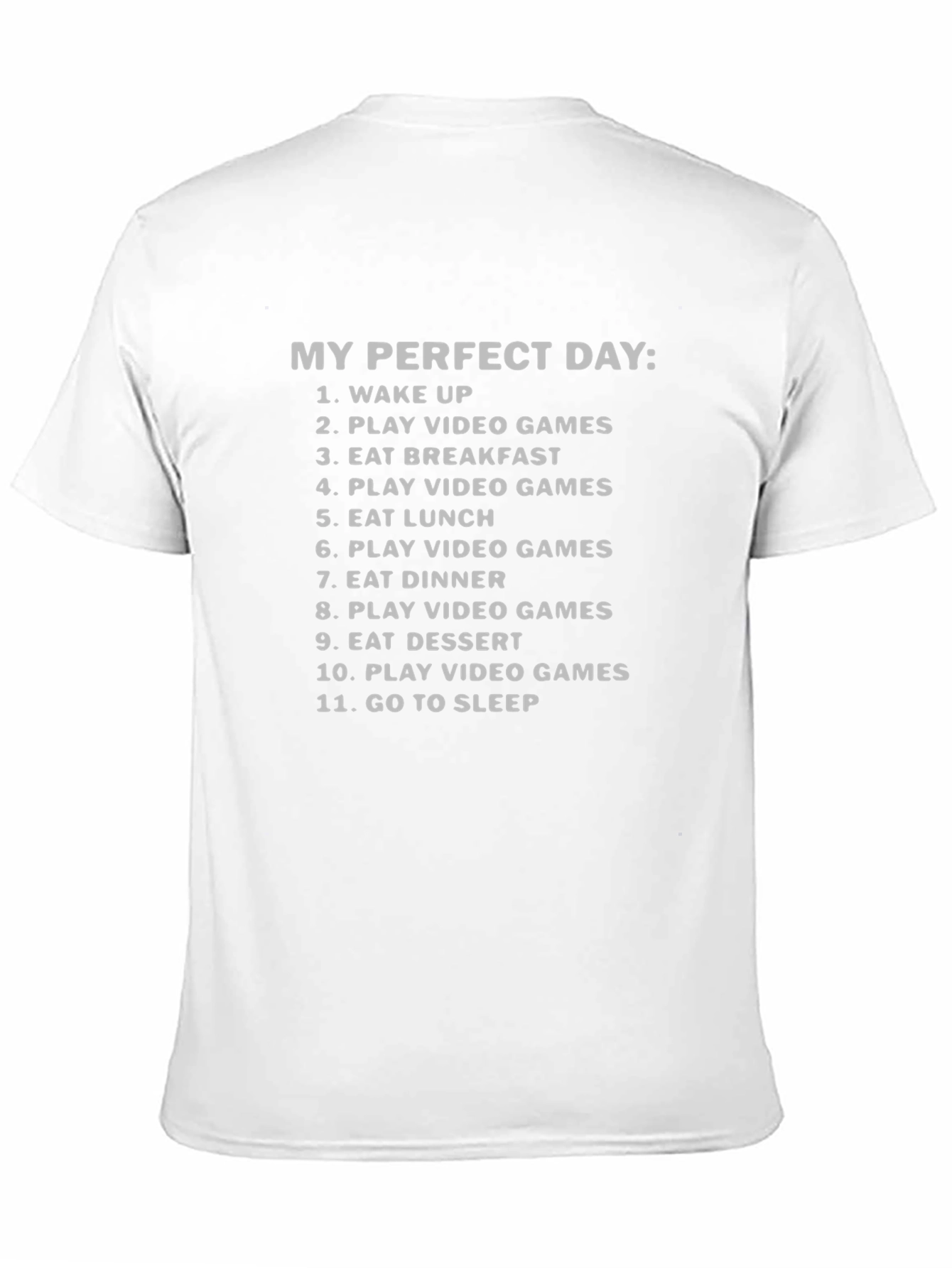 Gamers Perfect Day T-Shirt - Video Game Lover Tee