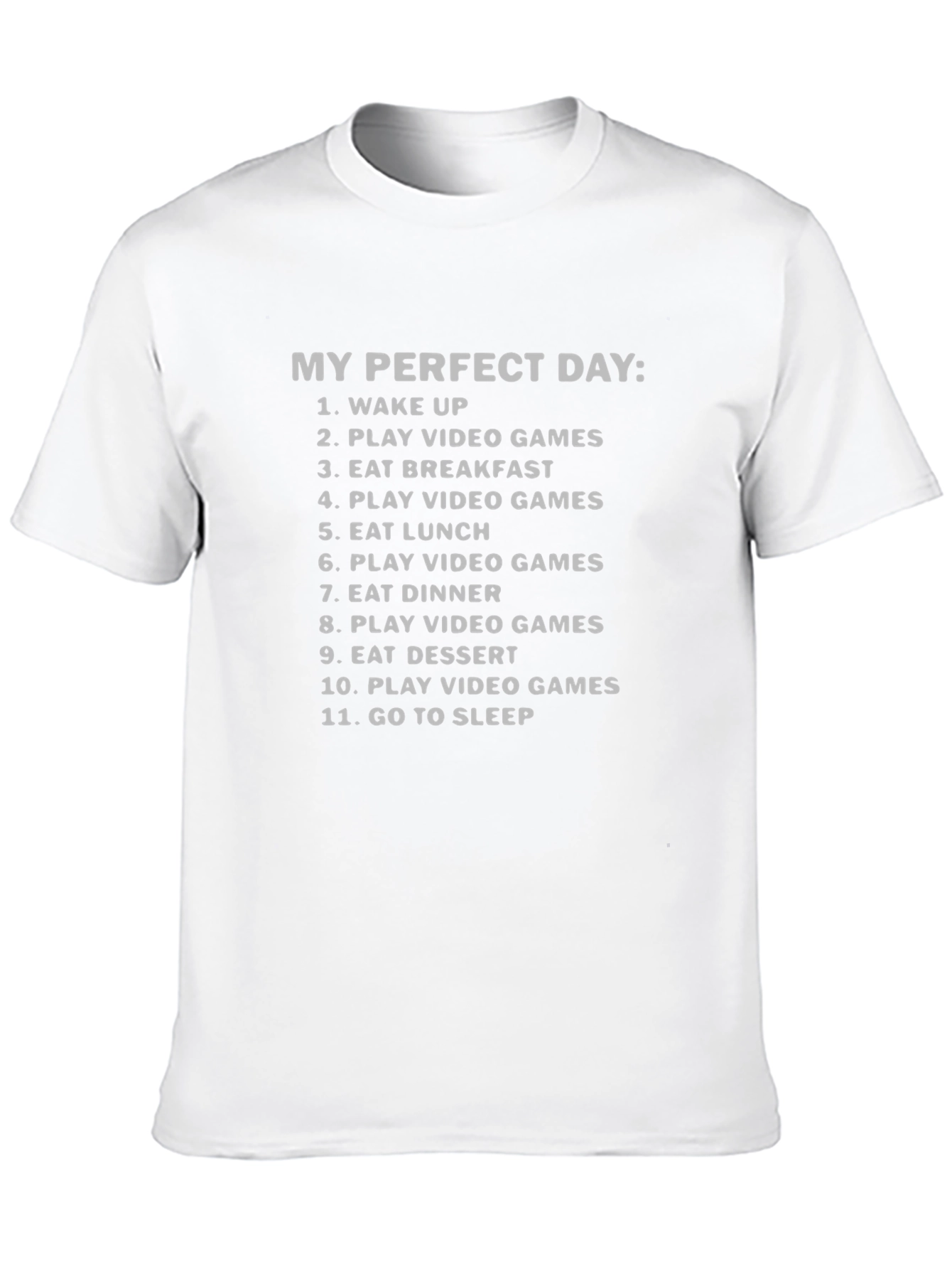 Gamers Perfect Day T-Shirt - Video Game Lover Tee