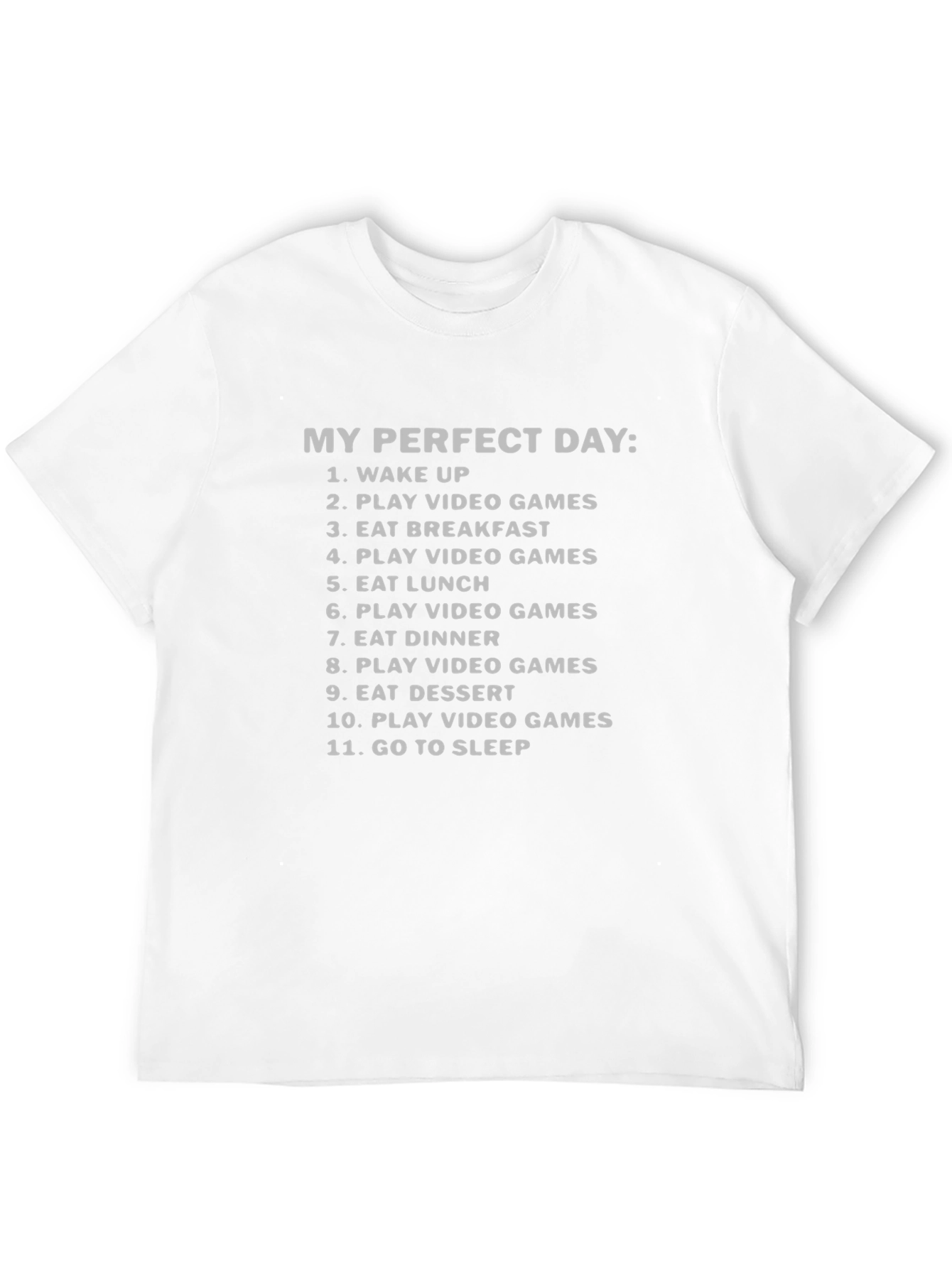 Gamers Perfect Day T-Shirt - Video Game Lover Tee
