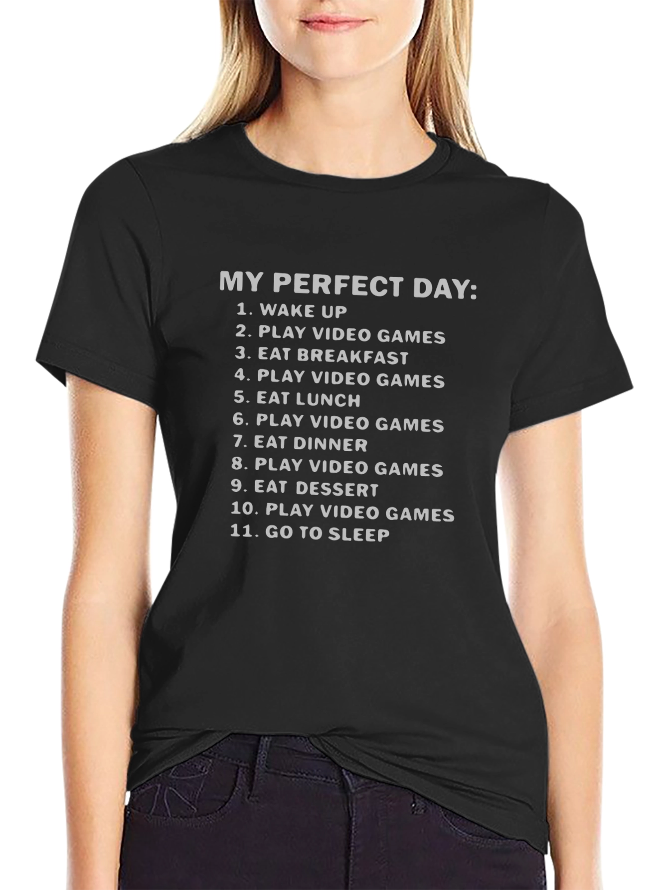 Gamers Perfect Day T-Shirt - Video Game Lover Tee