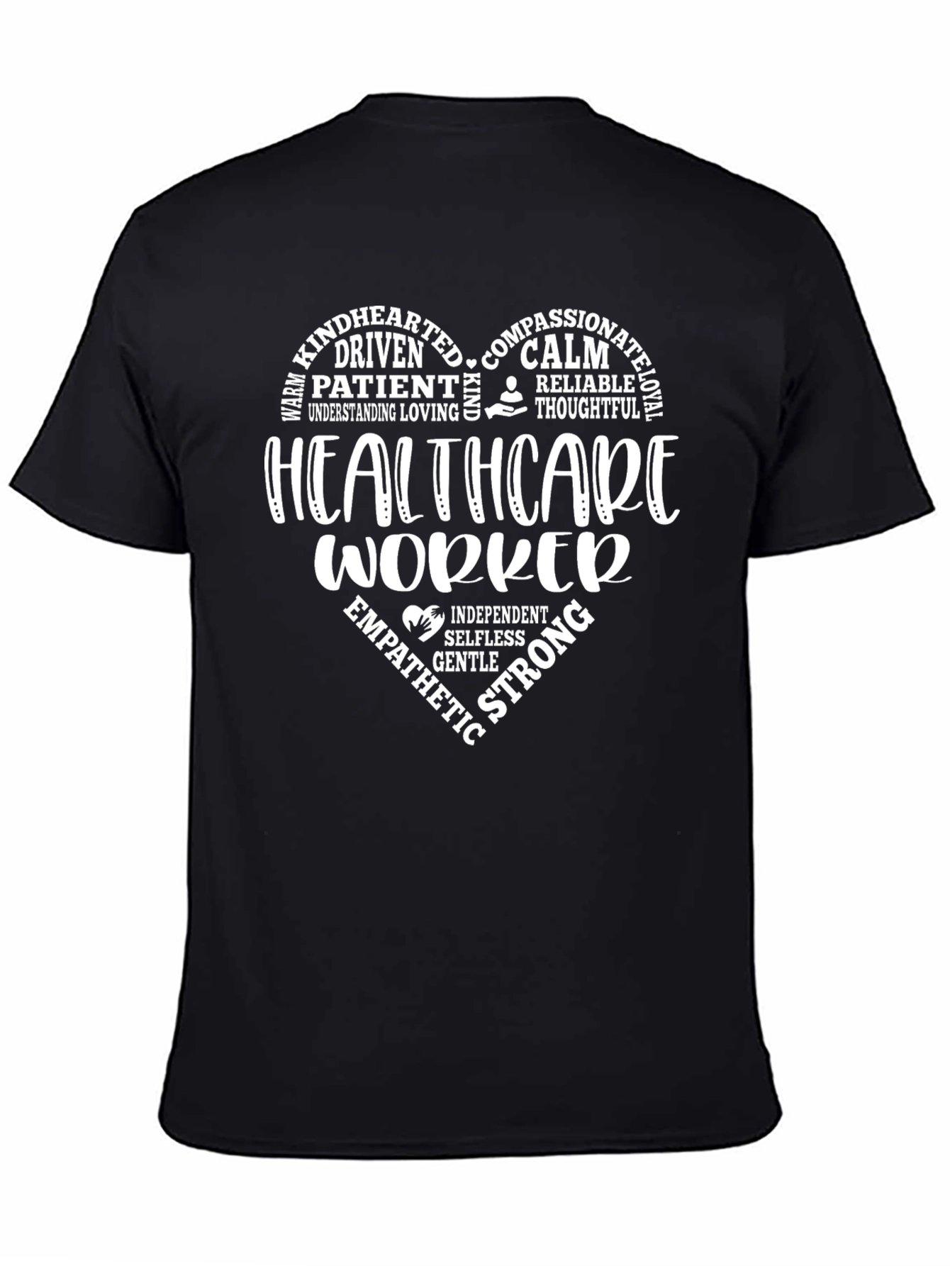 Healthcare Worker Heart Graphic T-Shirt