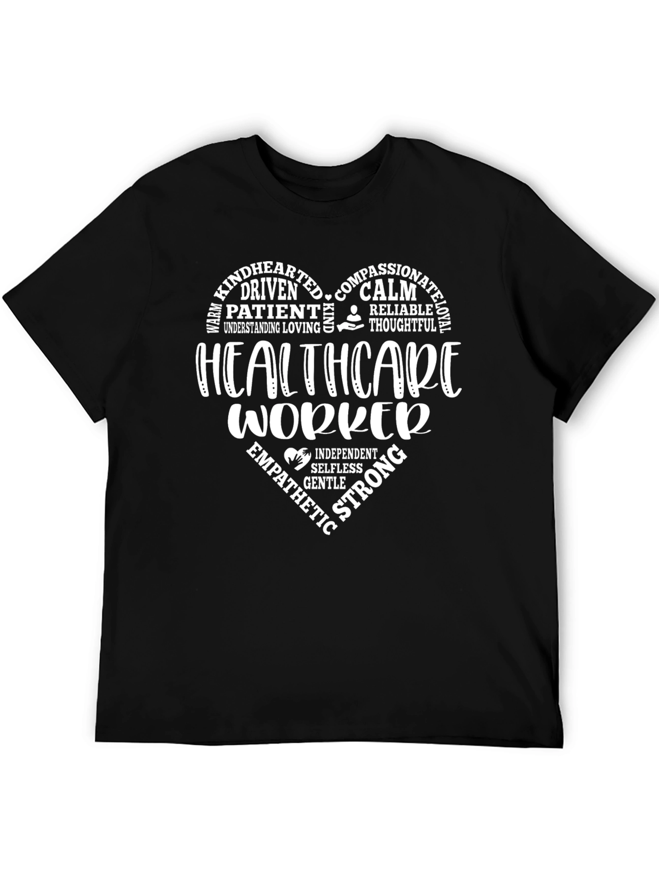 Healthcare Worker Heart Graphic T-Shirt