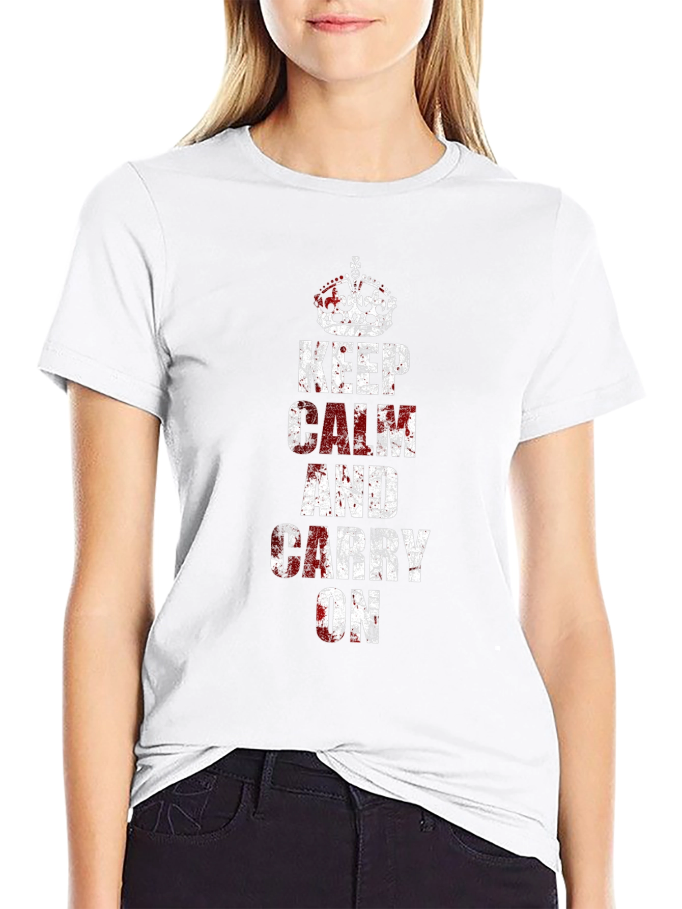 Keep Calm Novelty Graphic T-Shirt