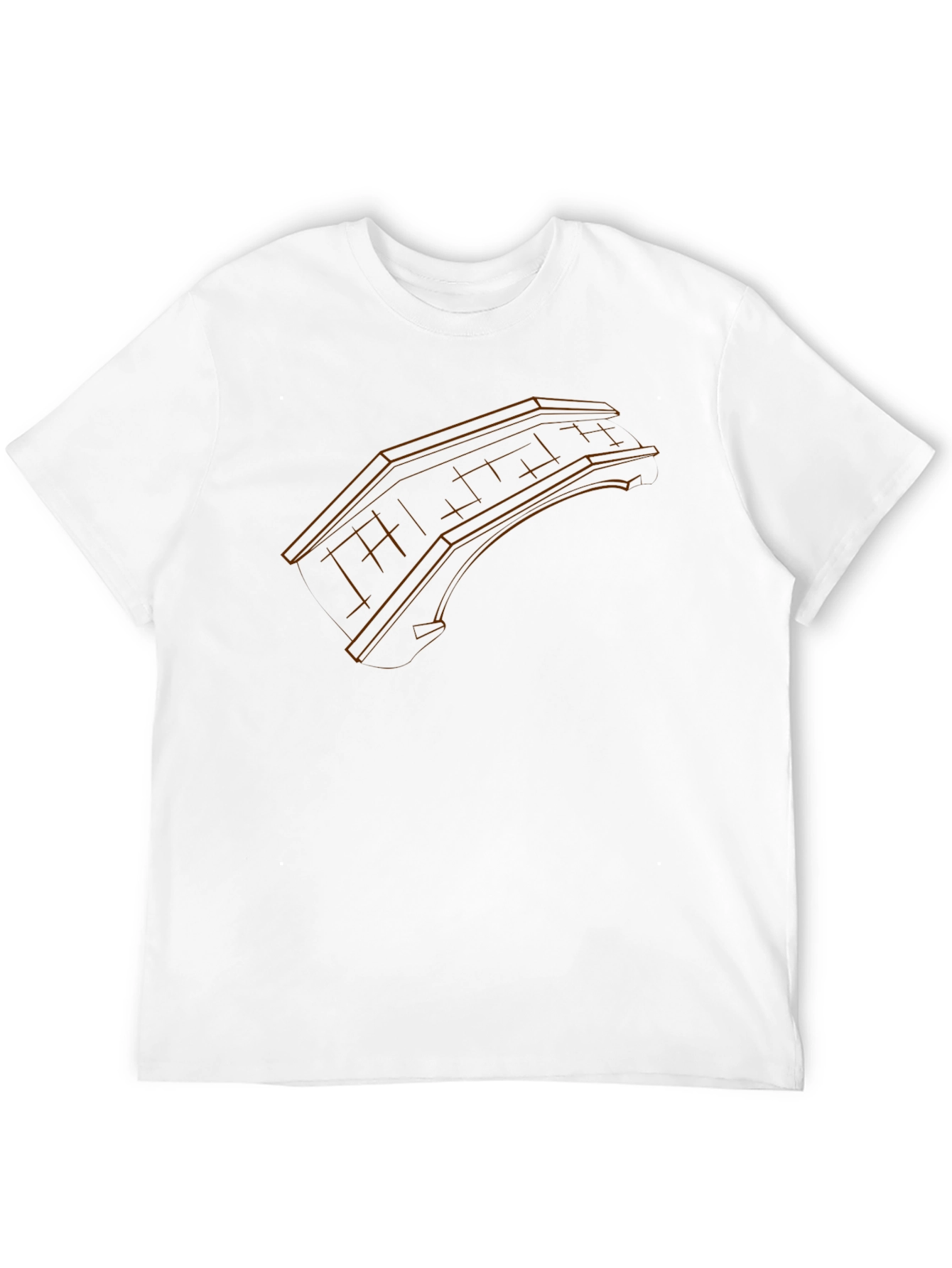 Architectural Blueprint Graphic Tee - Black