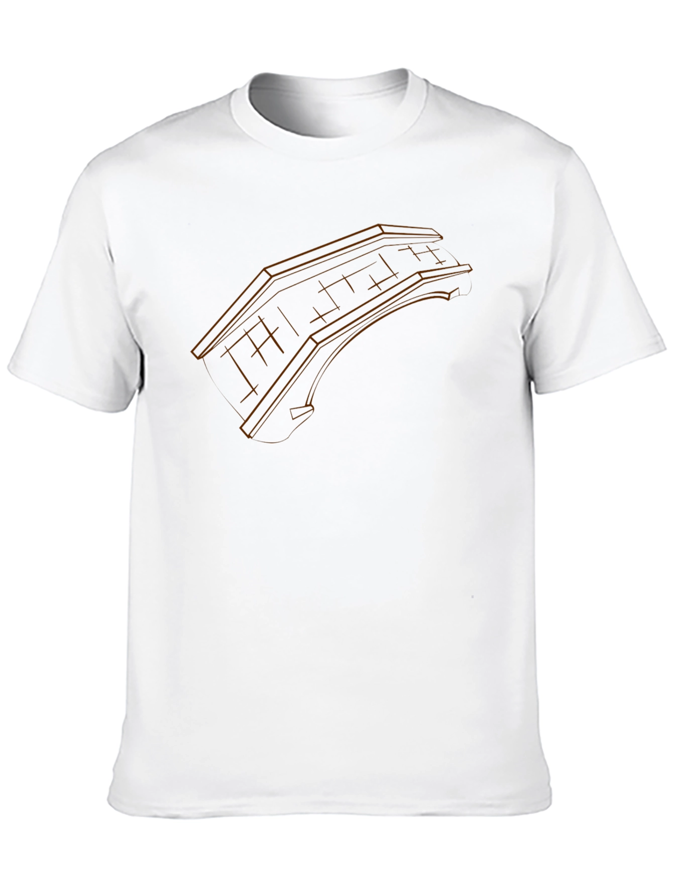 Architectural Blueprint Graphic Tee - Black