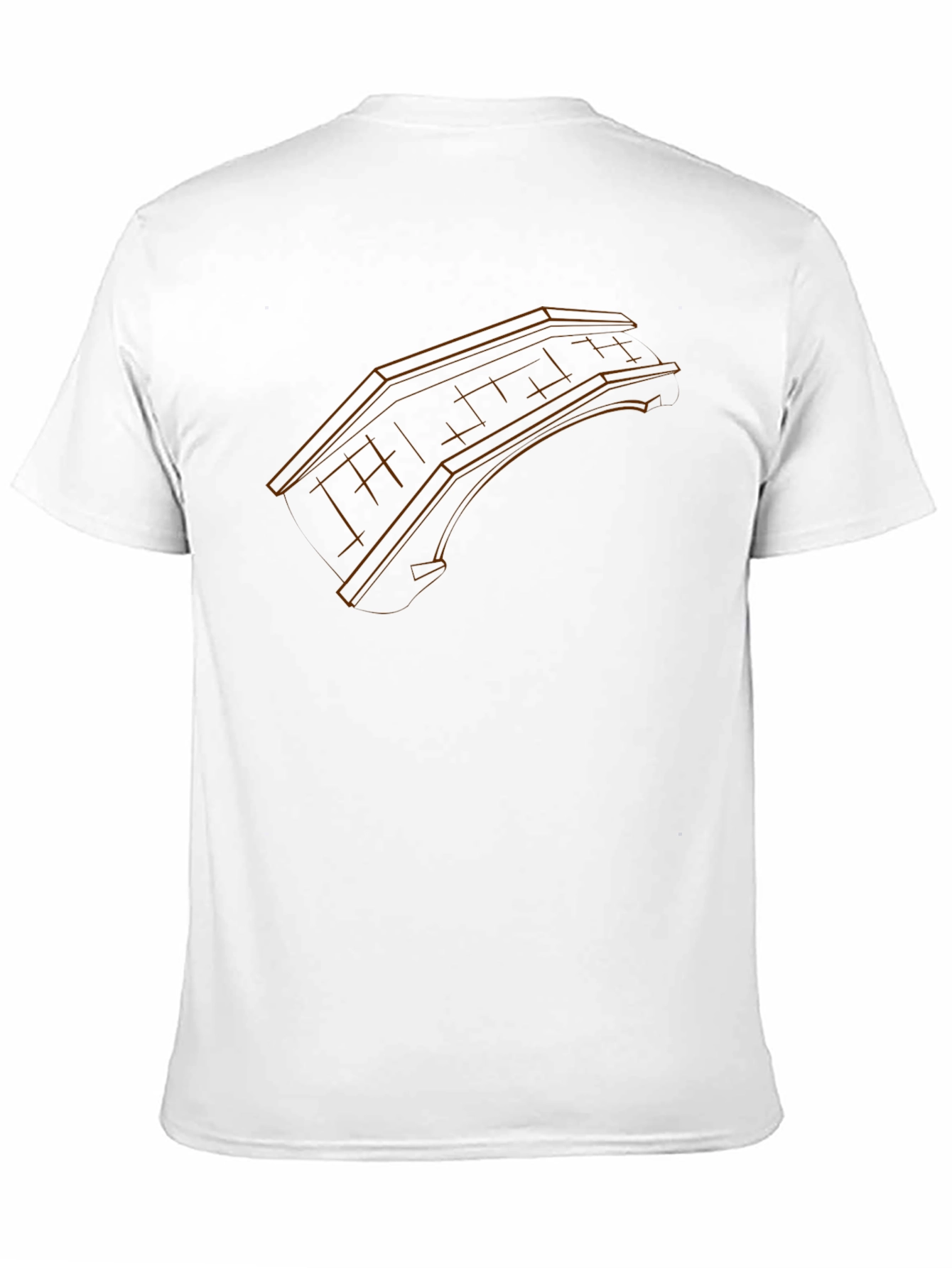Architectural Blueprint Graphic Tee - Black