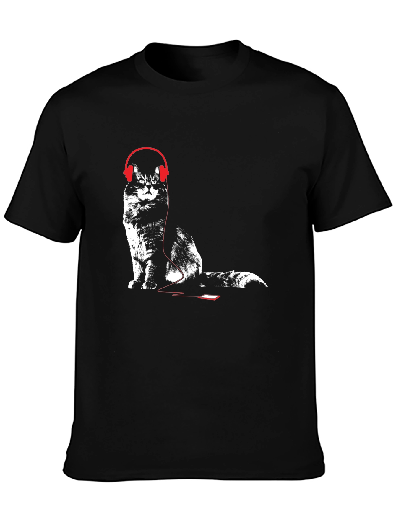 Cool Cat Headphones Graphic Tee