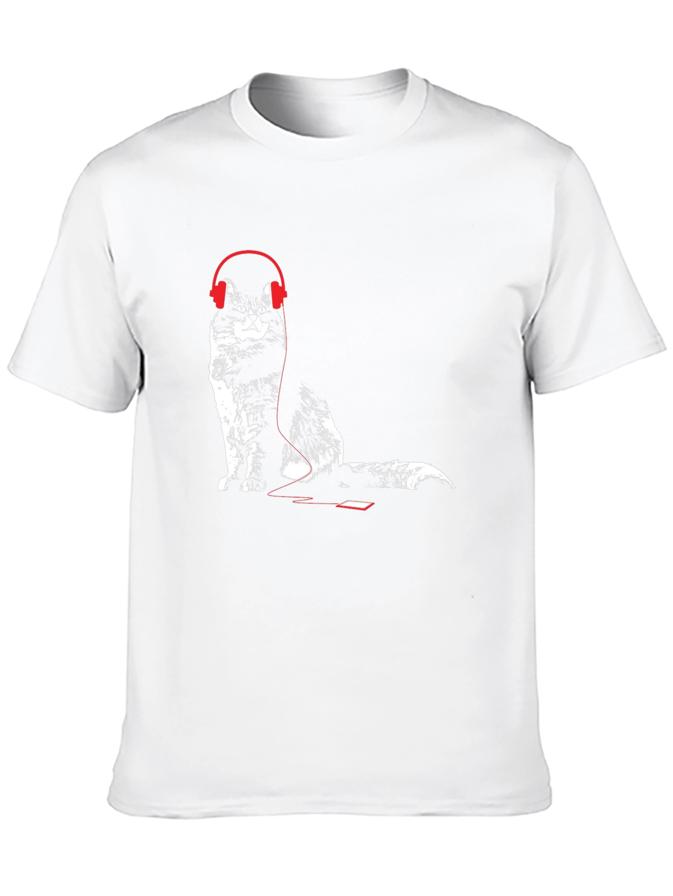 Cool Cat Headphones Graphic Tee
