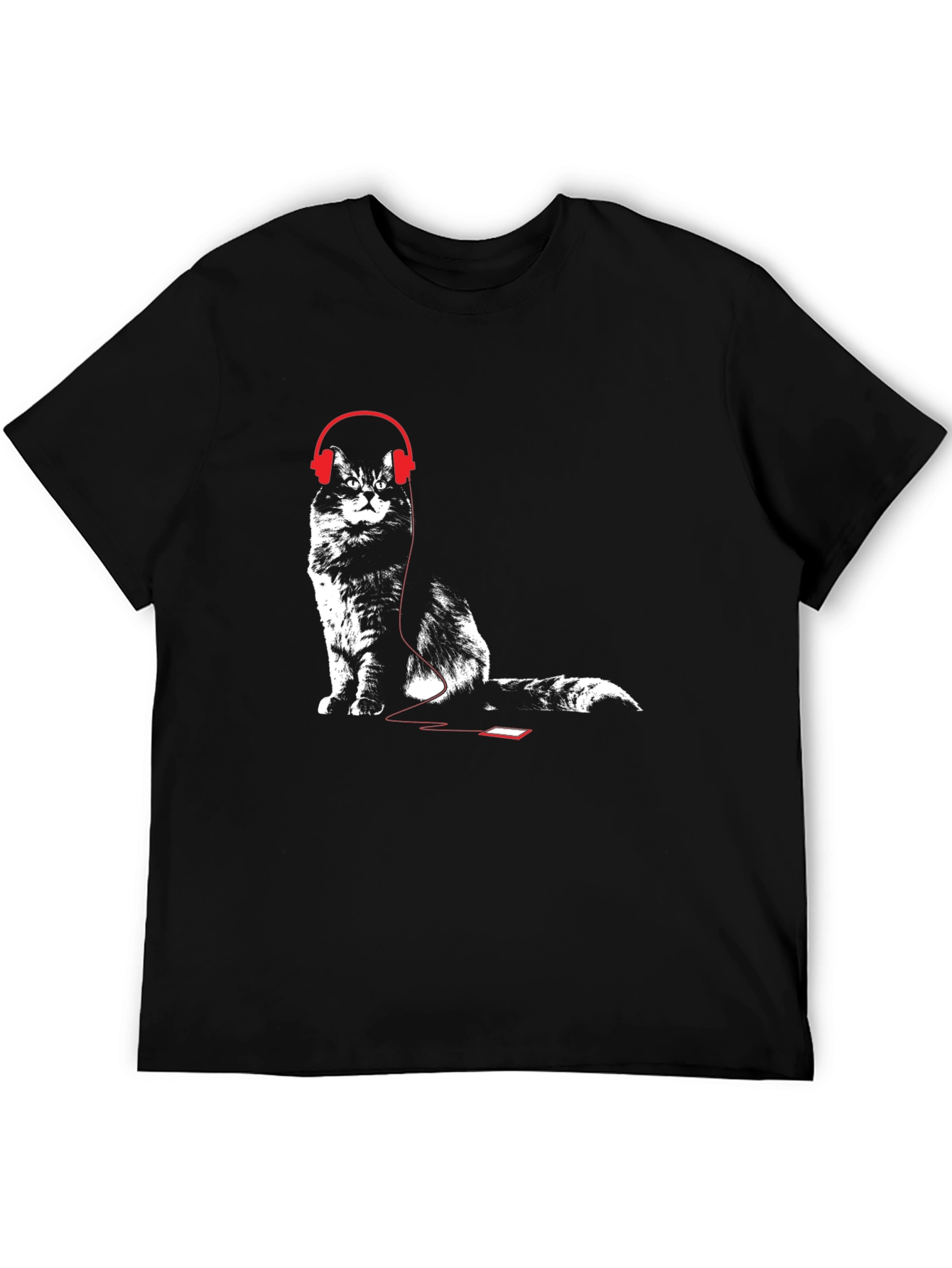 Cool Cat Headphones Graphic Tee
