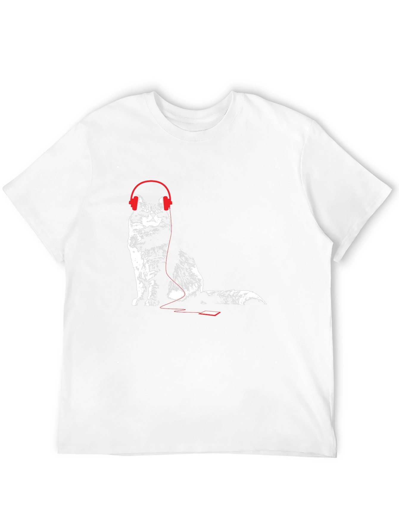 Cool Cat Headphones Graphic Tee