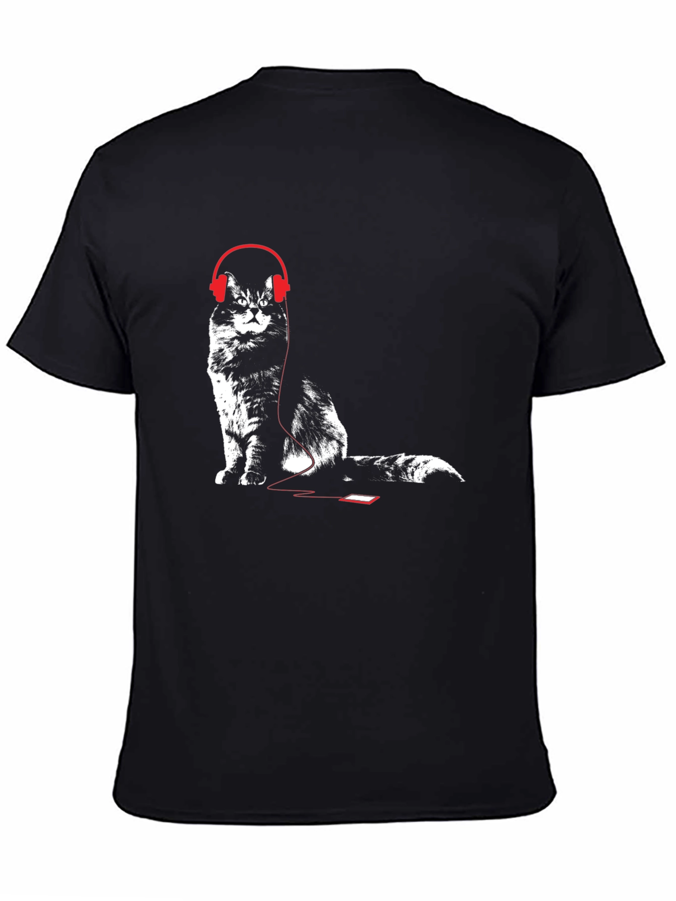 Cool Cat Headphones Graphic Tee