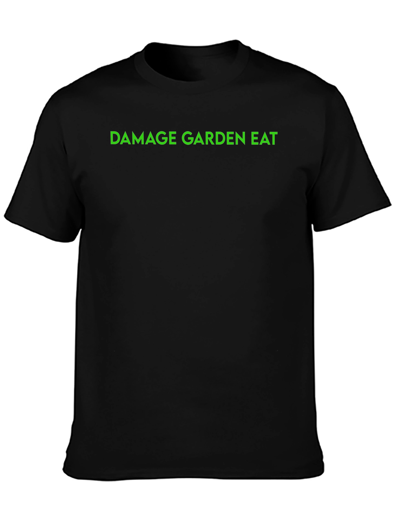 Damage Garden Eat Graphic Tee - Cool Black Shirt