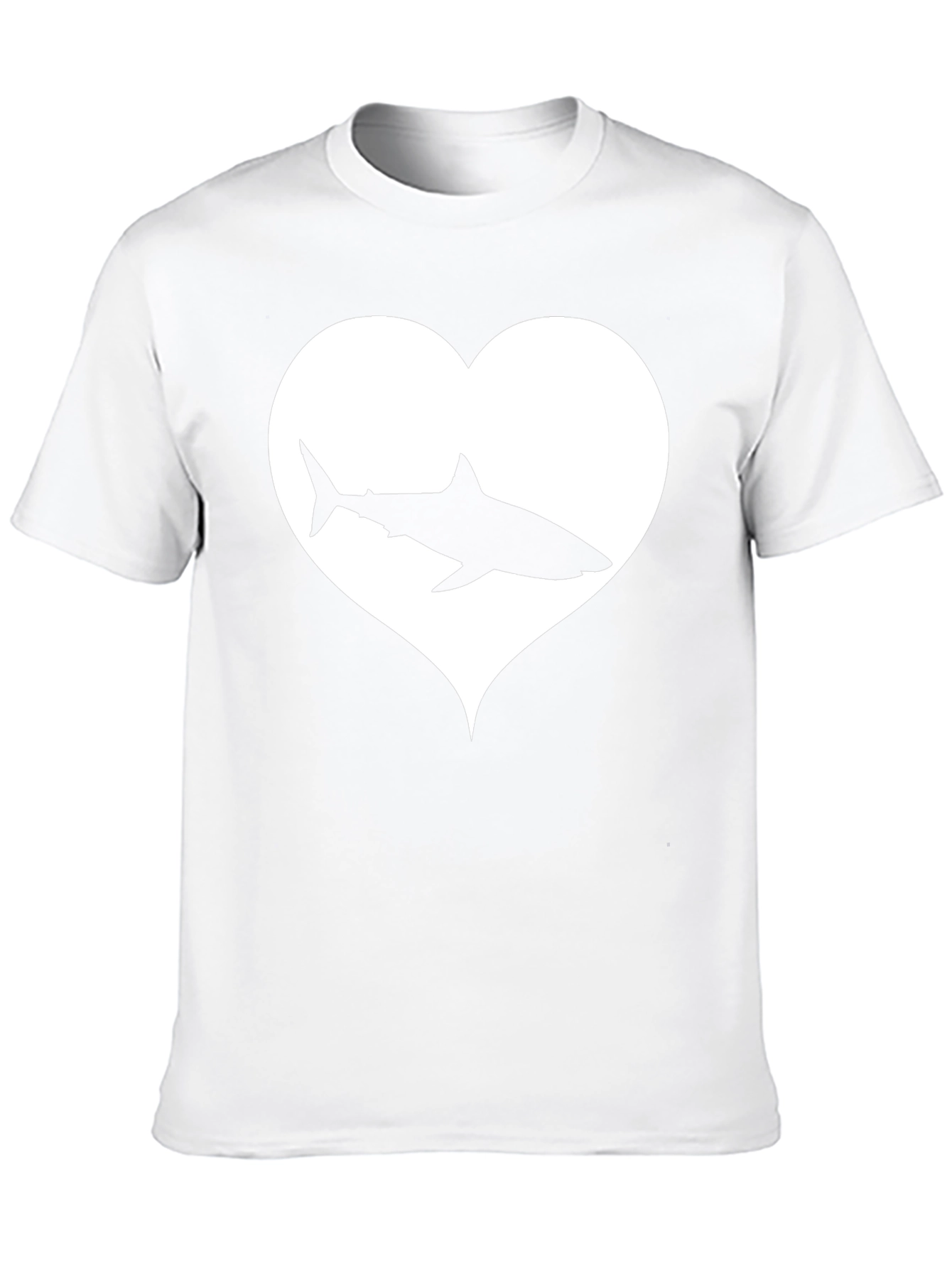 Shark Heart Graphic Tee - Black