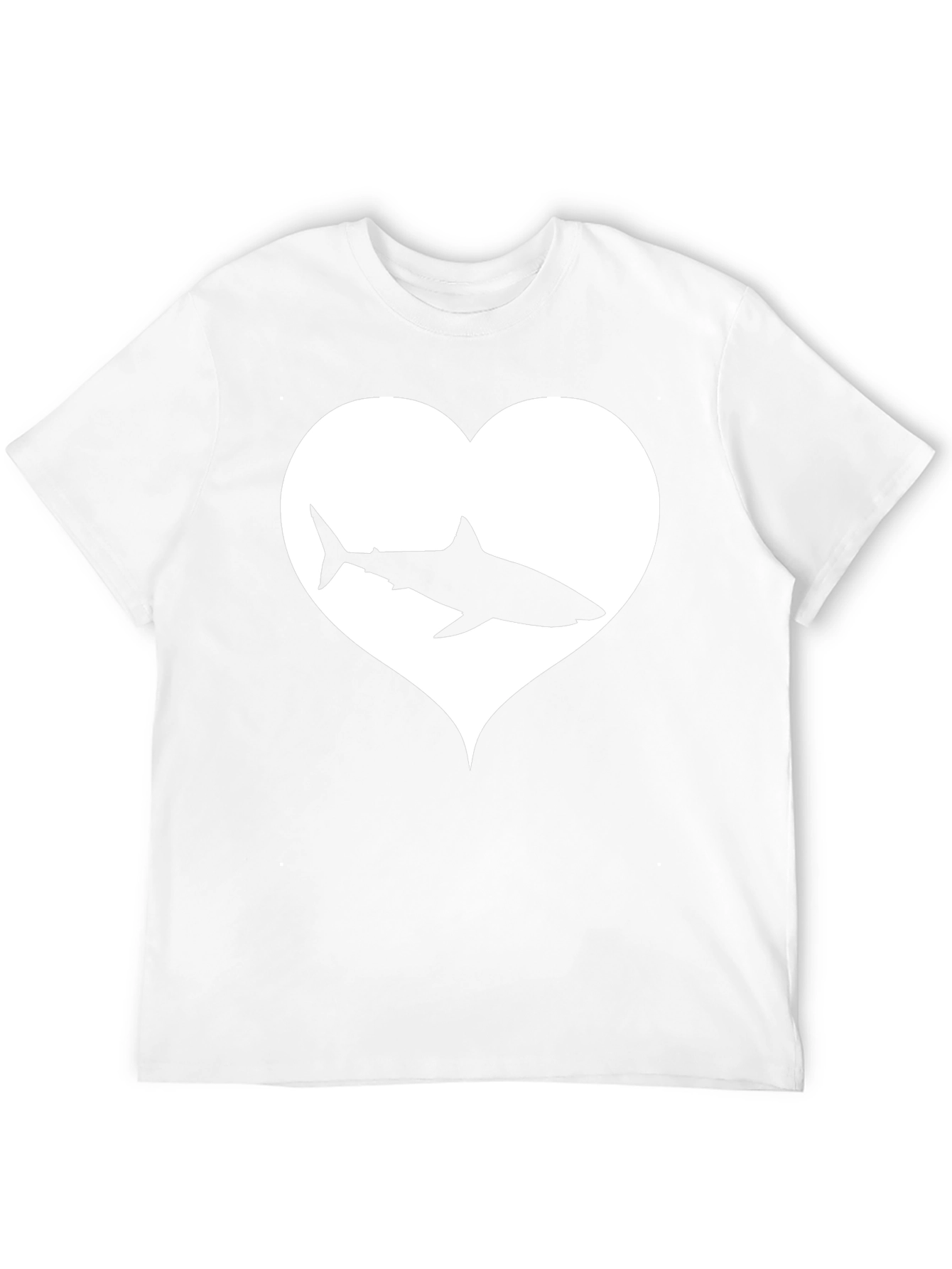 Shark Heart Graphic Tee - Black