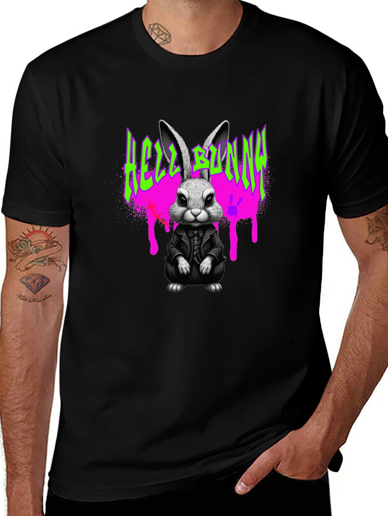 Hell Bunny T-Shirt - Dark Rabbit Graphic Tee