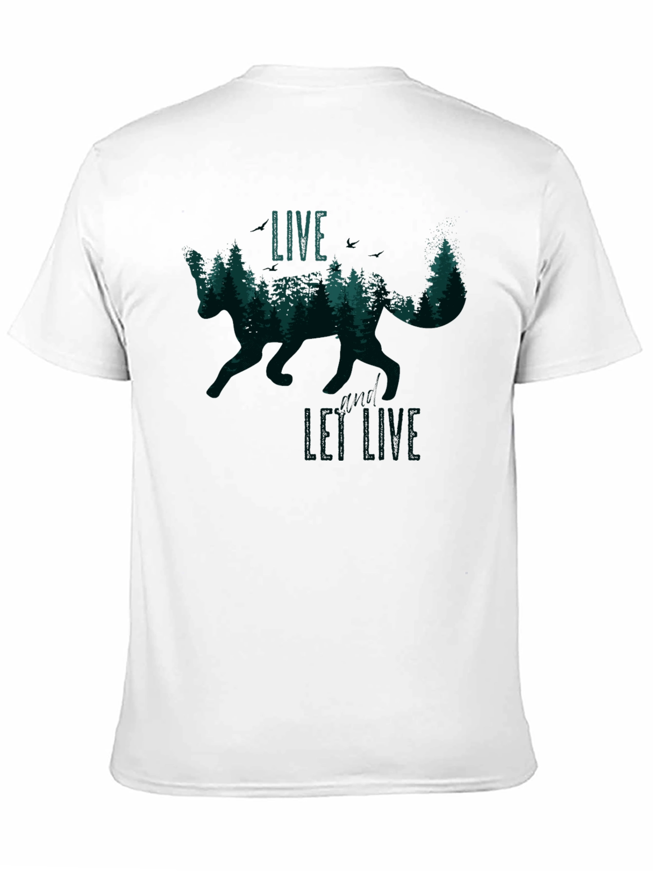Live and Let Live Fox Graphic T-Shirt
