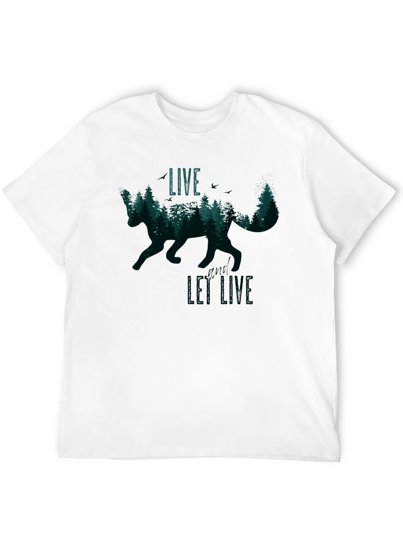 Live and Let Live Fox Graphic T-Shirt
