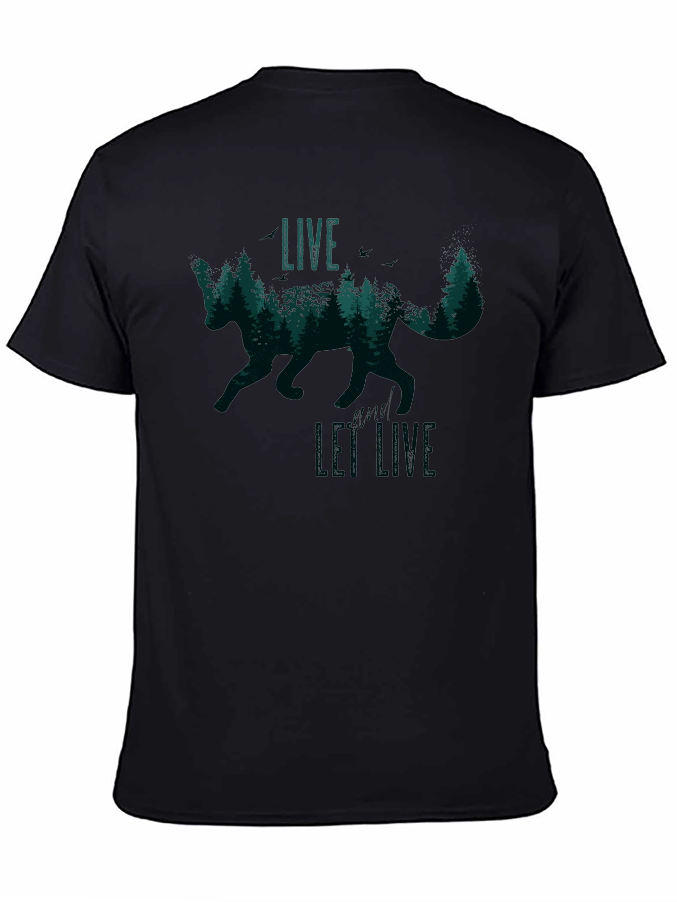 Live and Let Live Fox Graphic T-Shirt