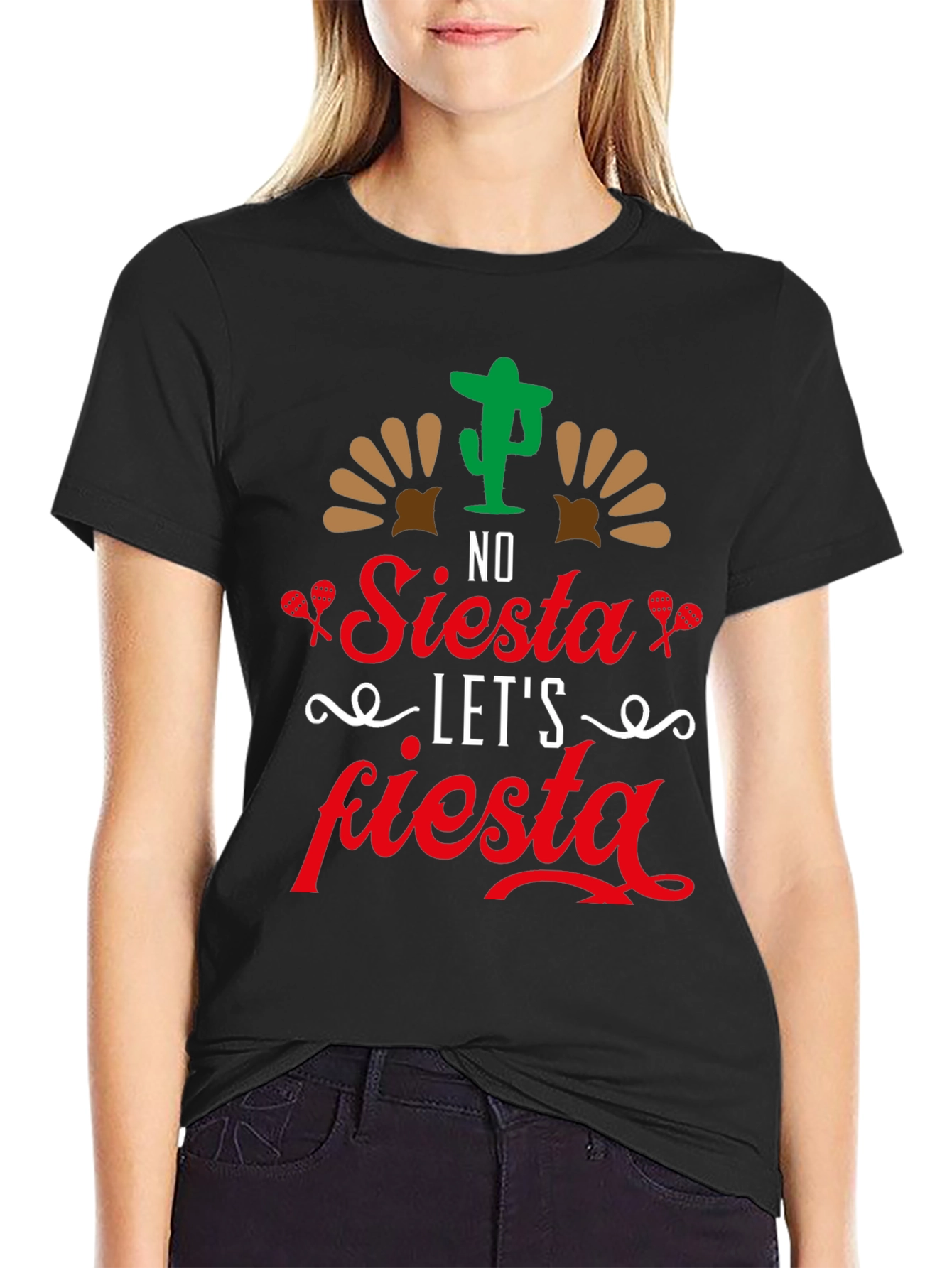 No Siesta Lets Fiesta Mens T-Shirt