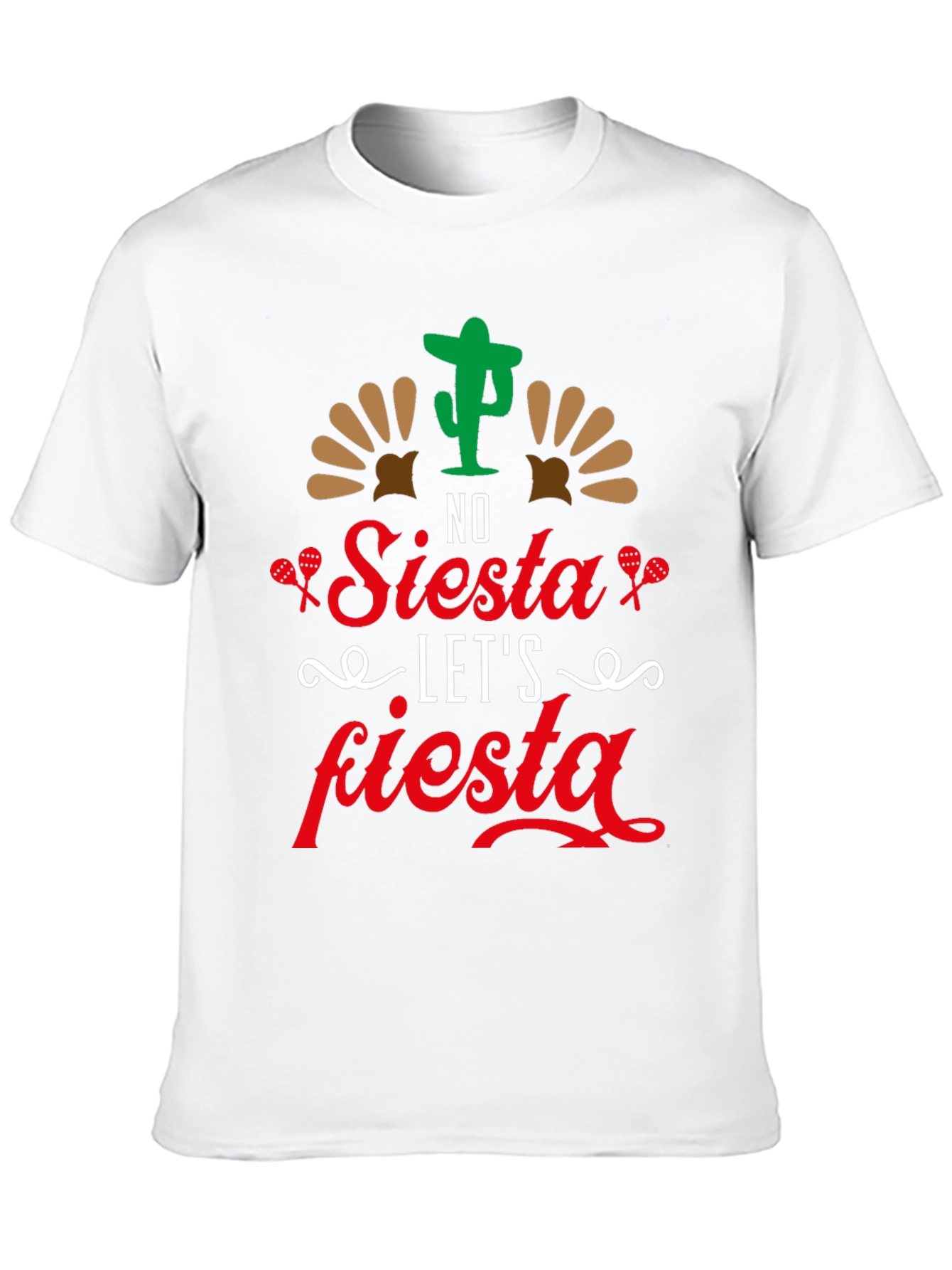 No Siesta Lets Fiesta Mens T-Shirt