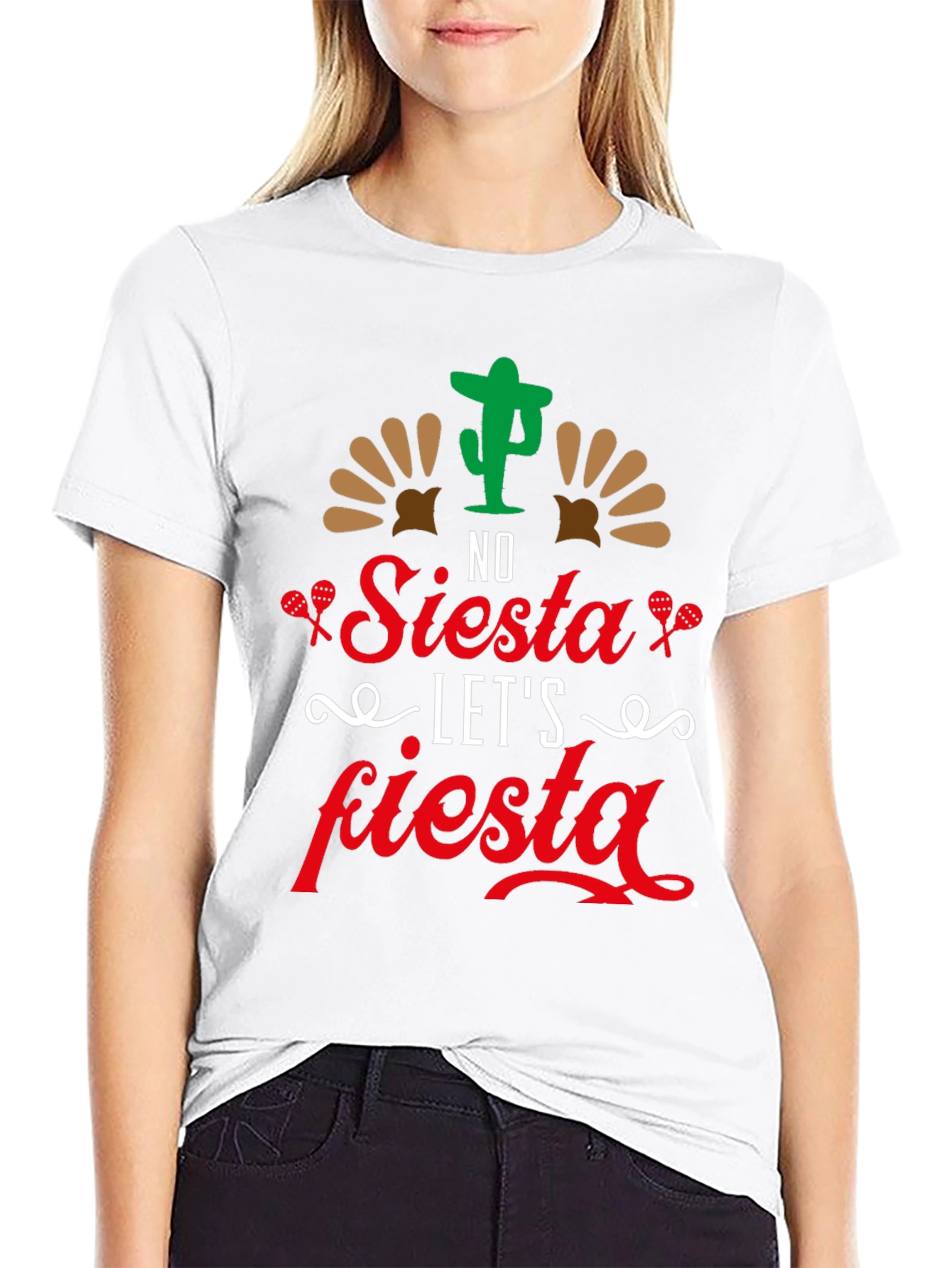 No Siesta Lets Fiesta Mens T-Shirt