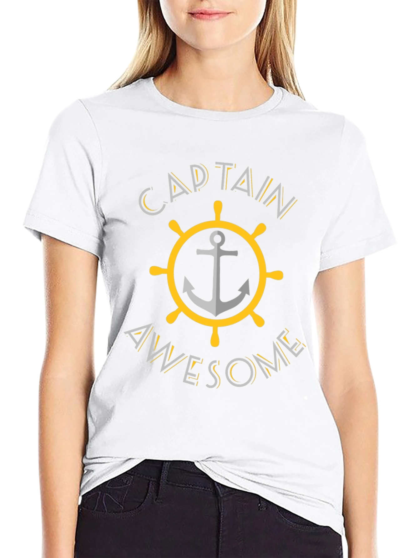 Captain Awesome Anchor Graphic T-Shirt