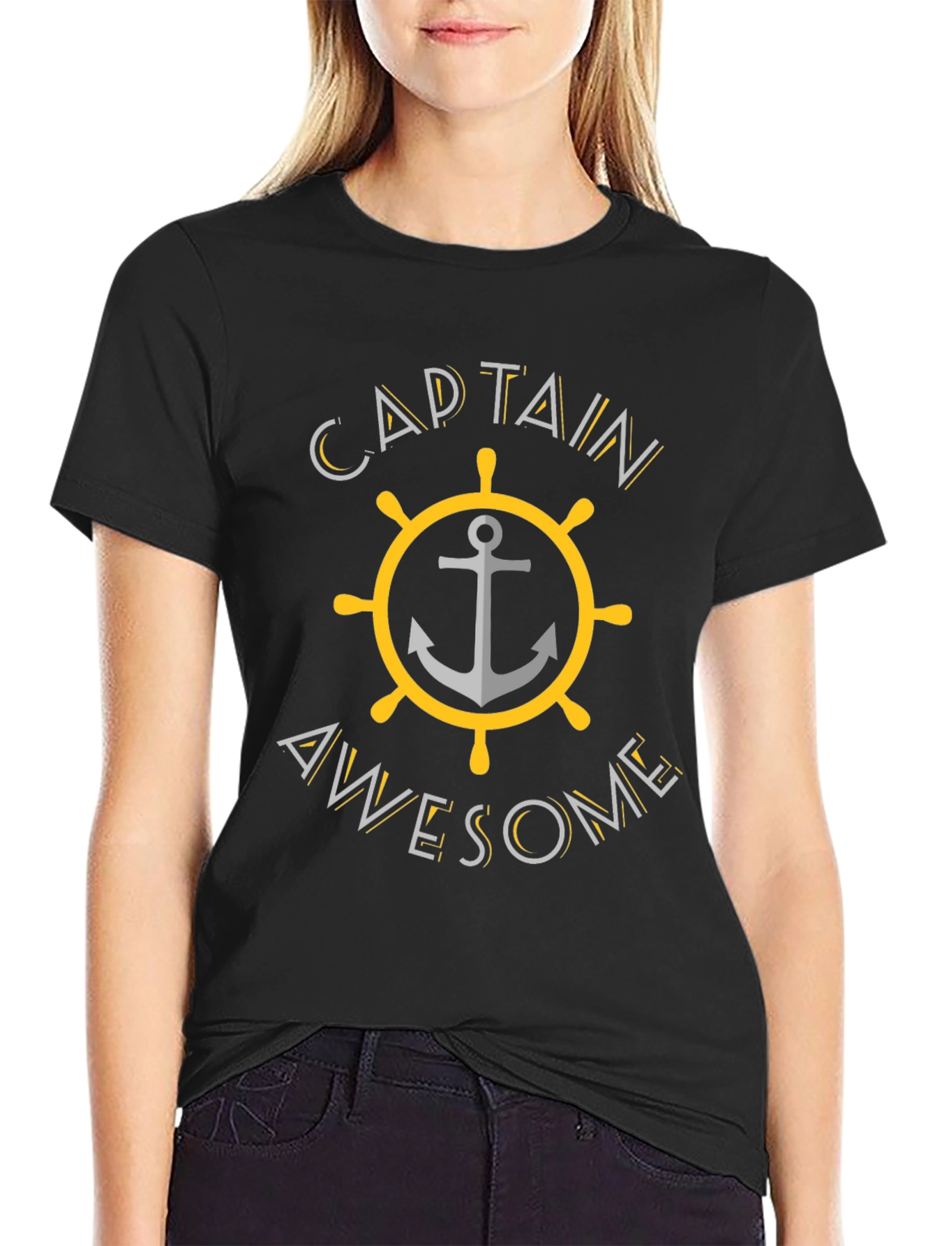 Captain Awesome Anchor Graphic T-Shirt